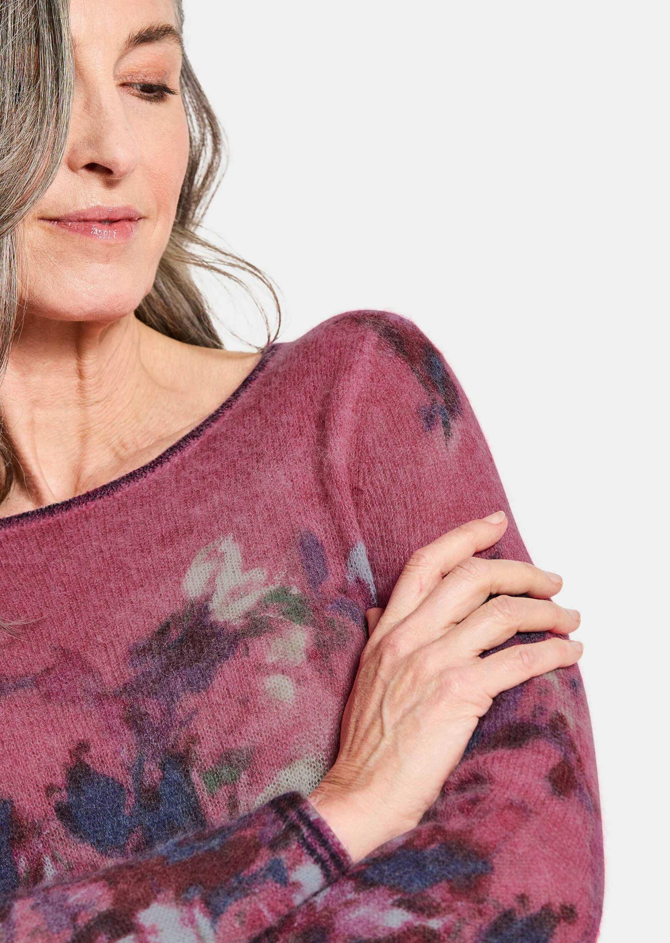 GOLDNER Rundhalspullover »Kurzgröße Feinstrick-Pullover mit Alpaka-Wolle«