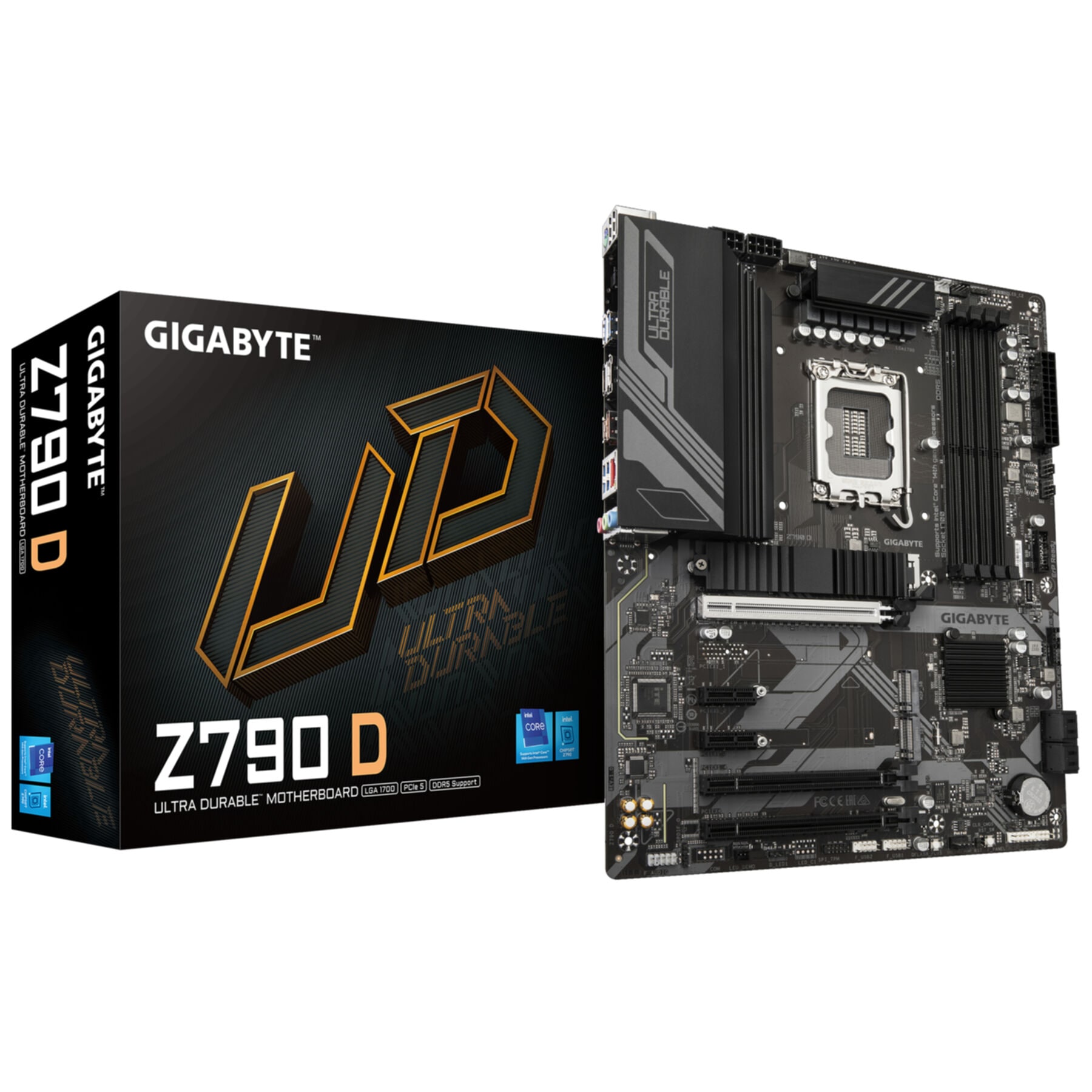 Gigabyte Mainboard »Z790 D Motherboard - Unterstützt Intel Core 14. Generation CPUs, 12+1+«