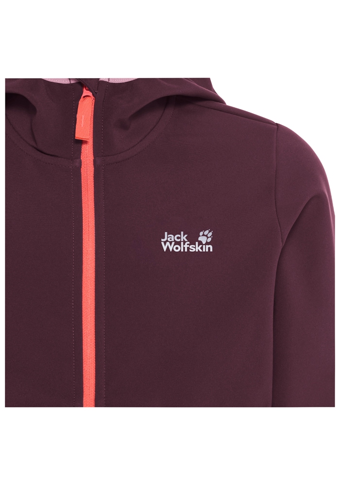 Jack Wolfskin Softshelljacke »FOURWINDS JACKET KIDS«, mit Kapuze