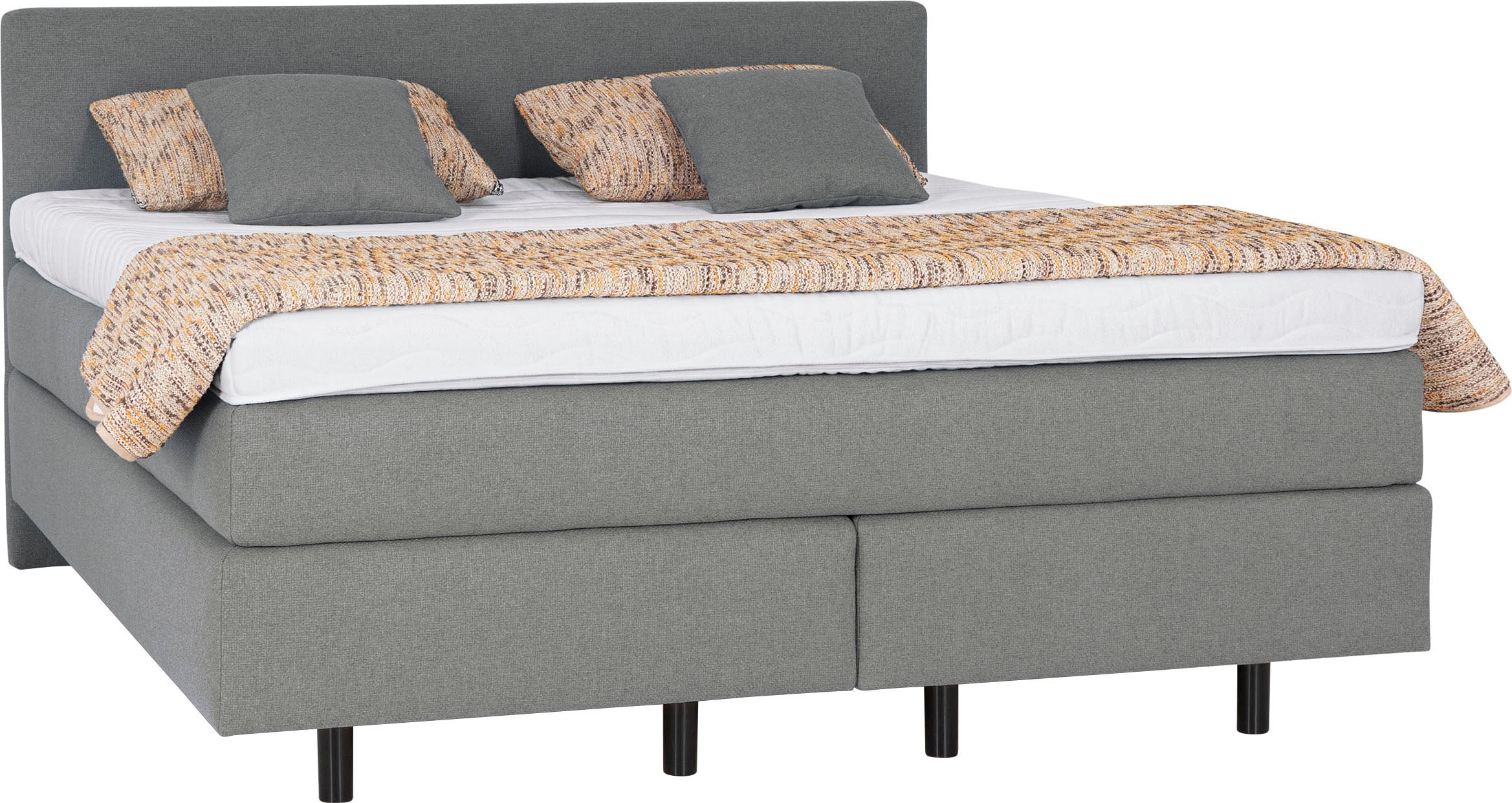 Die PlanBar Boxspringbett »OC-ON23163« inkl. Matratzen, Topper u. Bonellfederkern Unterbau, 160/180x200cm