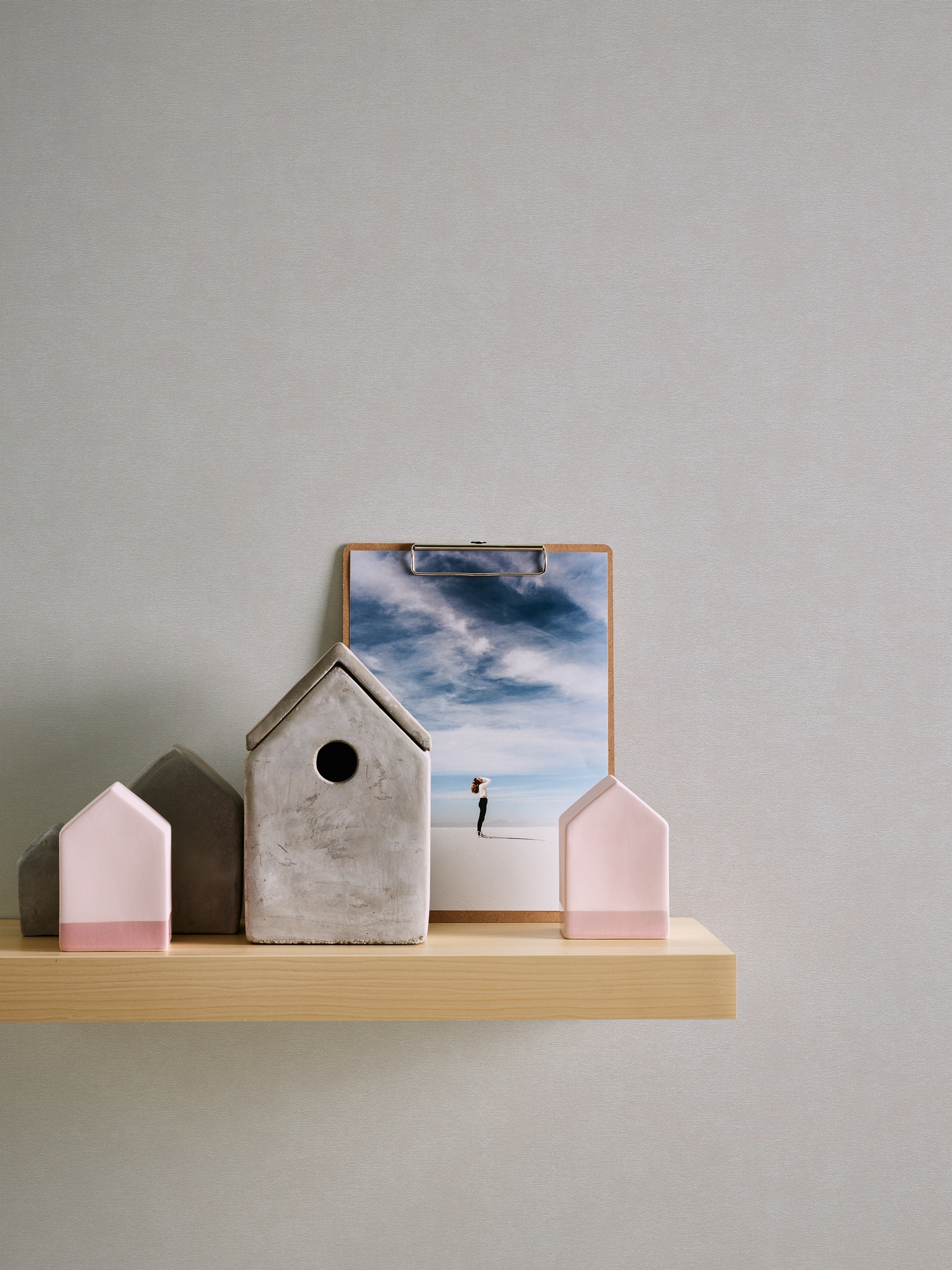 A.S. Création Vliestapete »Casual Living einfarbige Tapete Unitapete mit Struktur Landhaus« matt strukturiert Vliestapete Uni für Schlafzimmer Küche Wohnzimmer Uni Design modern