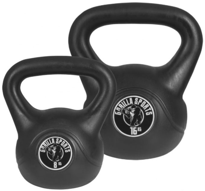 Kettlebell »Kugelhantel Schwunghantel Kugelgewicht Kunststoff 24 kg«, (Set)