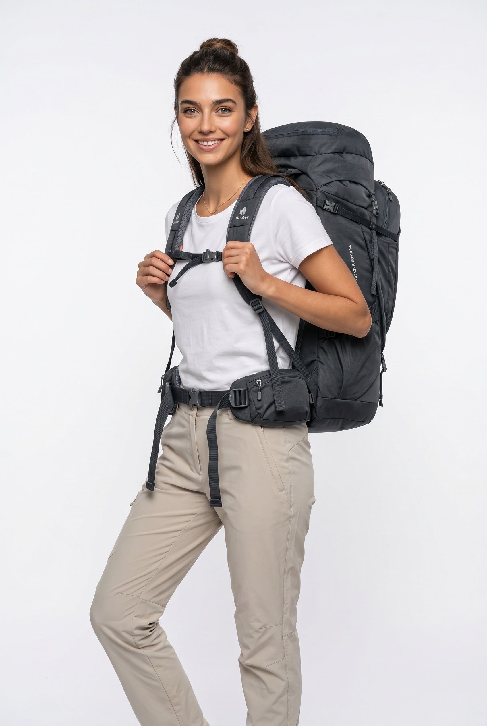 deuter Reiserucksack »Voyager 60+10 SL« mit 70 Litern Volumen, aus Polyamid und Polyester