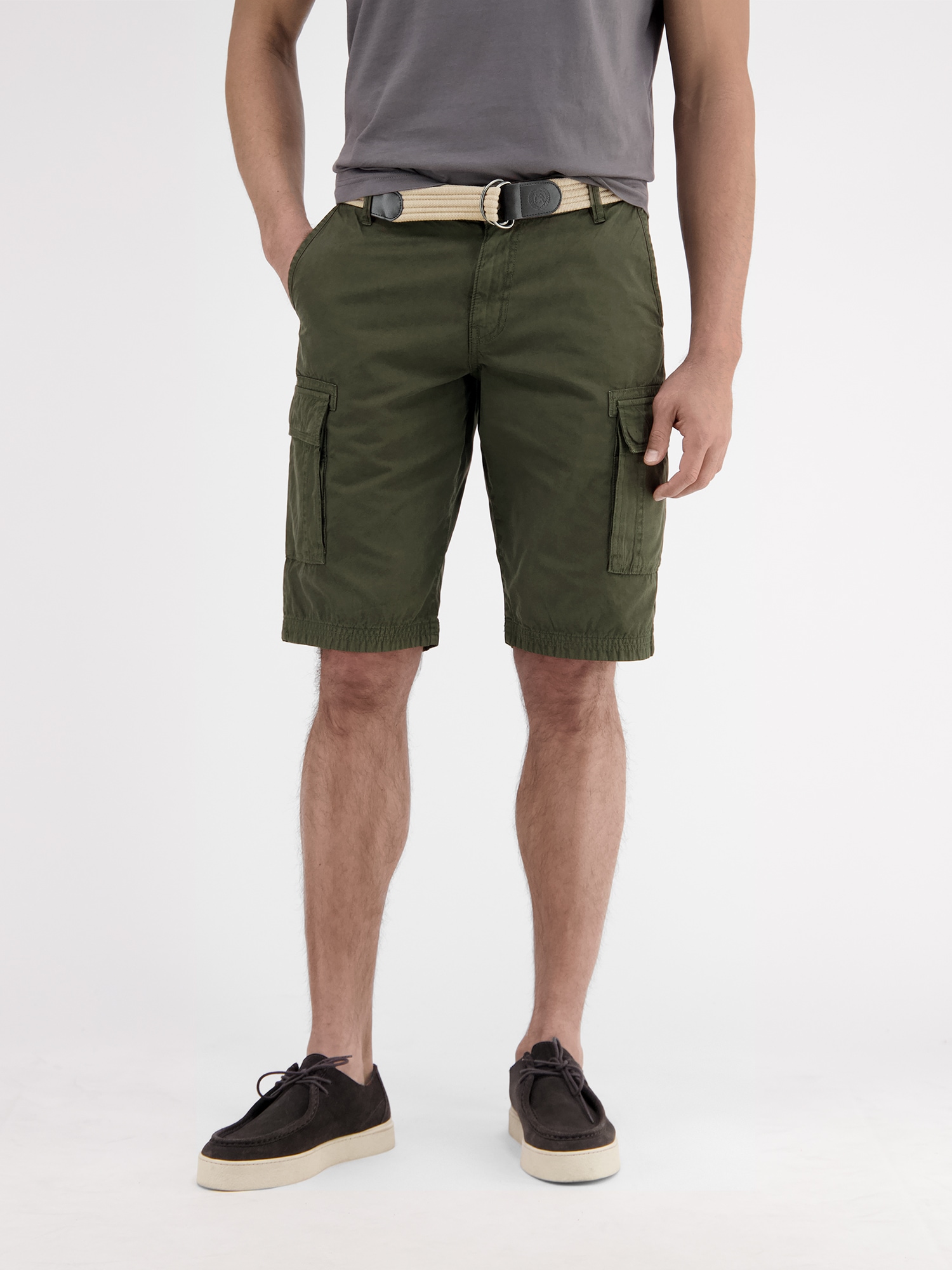 LERROS Bermudas »LERROS Cargobermuda inklusive Gürtel«, (Set)