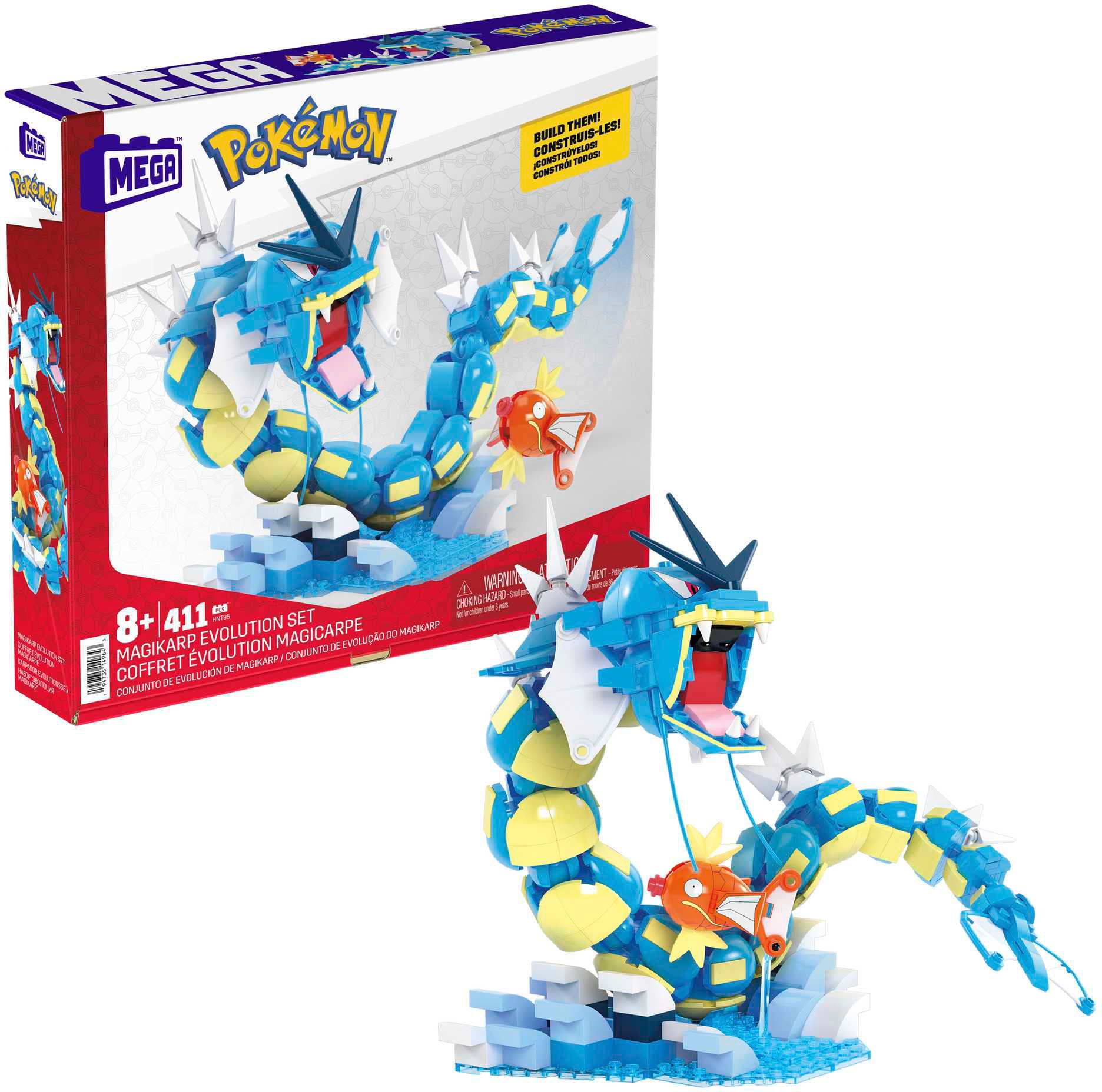 Spielbausteine »MEGA Pokémon, Karpador Evolution Set«, (411 St.)