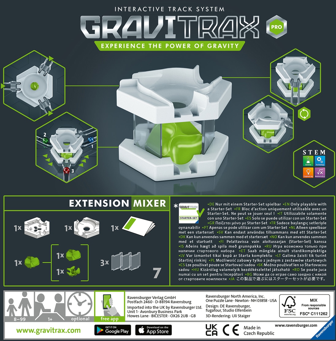 Ravensburger Kugelbahn-Bausatz »GraviTrax PRO Mixer«, Made in Europe