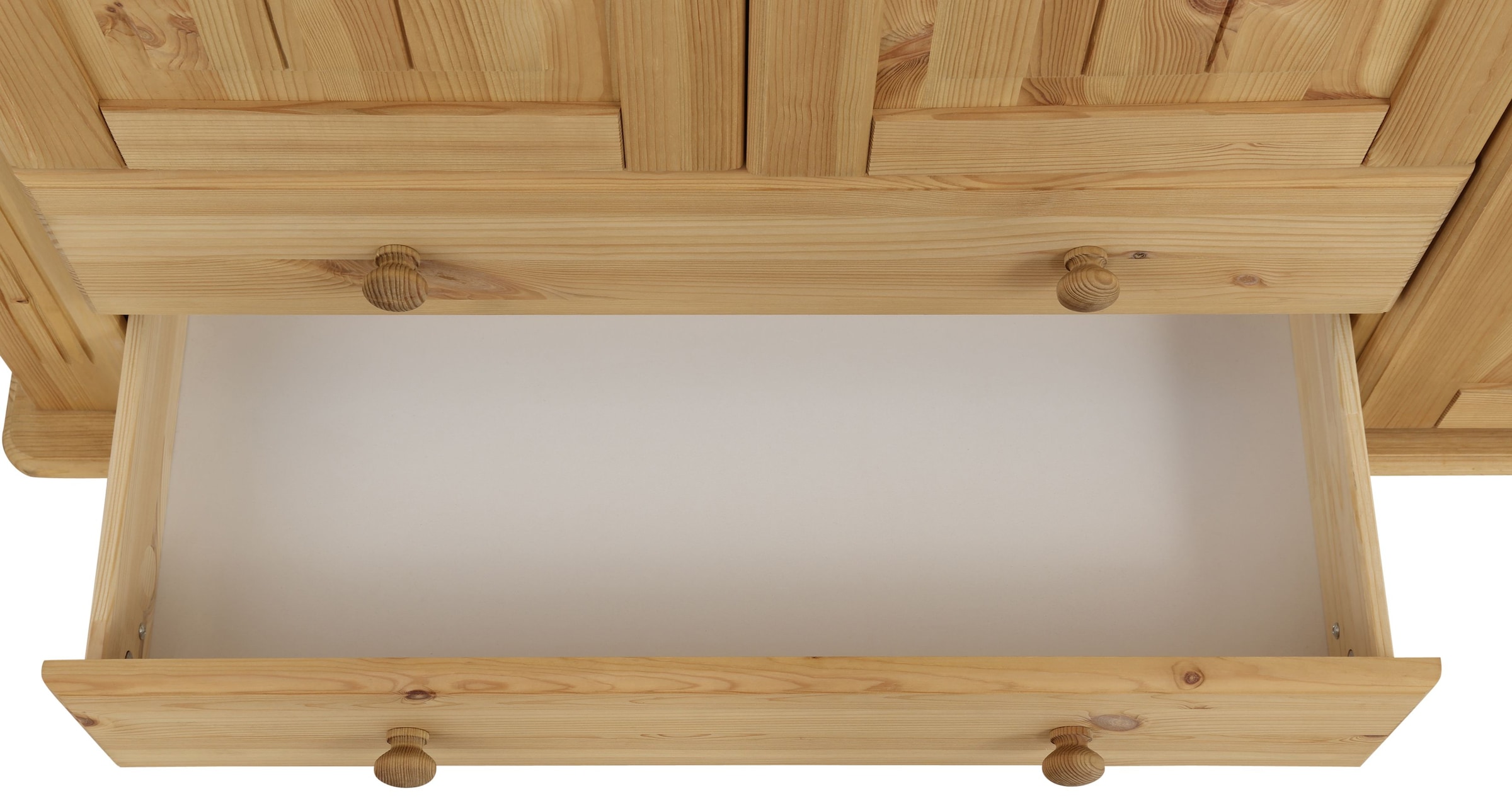 Home affaire Wäscheschrank »Adele, Mehrzweckschrank«, (2 Breiten: 93/130 cm H/T ca. 135/40 cm), aus massiver Kiefer, 2-oder 3-türig