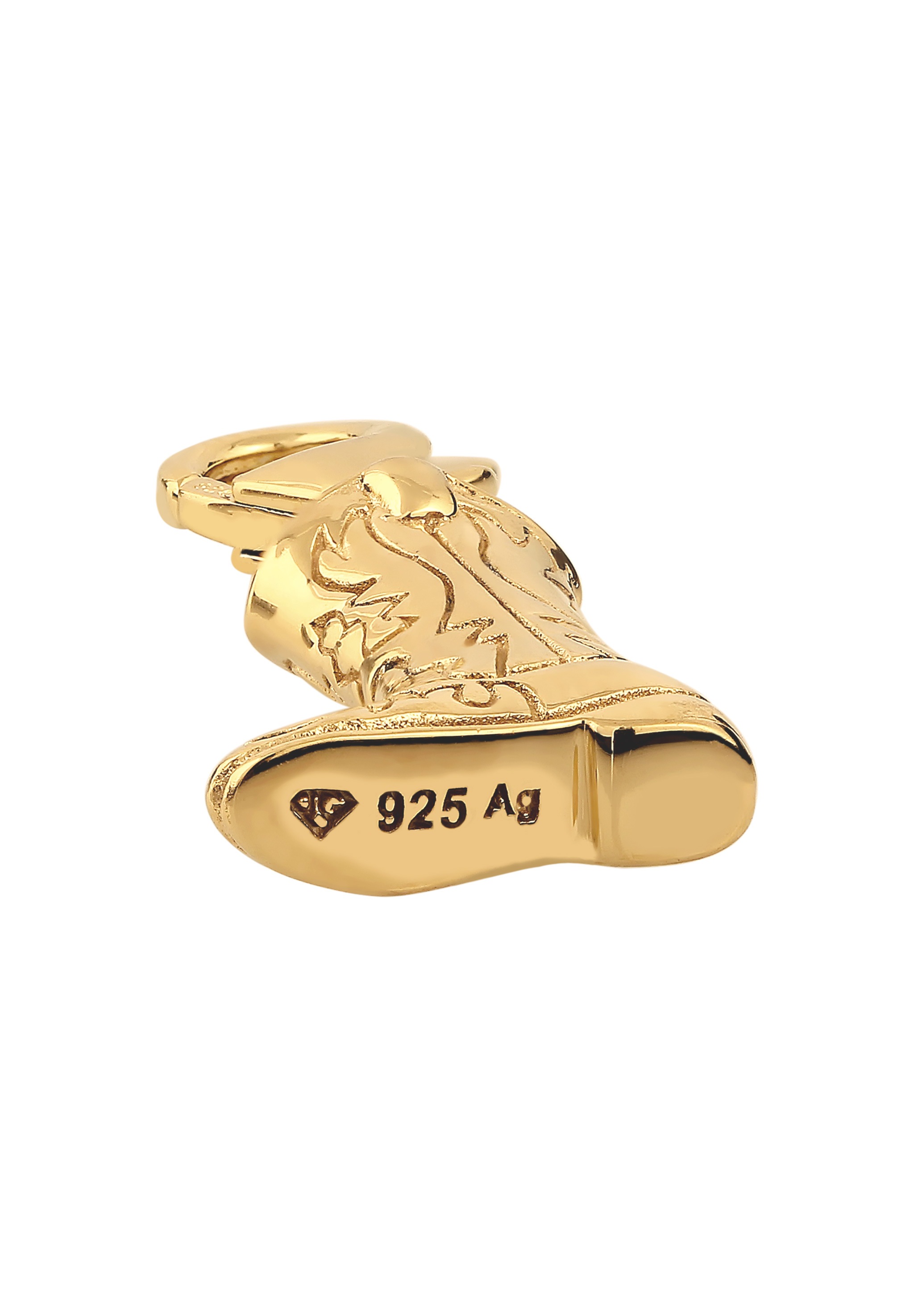 Kuzzoi Charm-Einhänger »Charm Western Cowboy Stiefel 925 Sterling Silber«