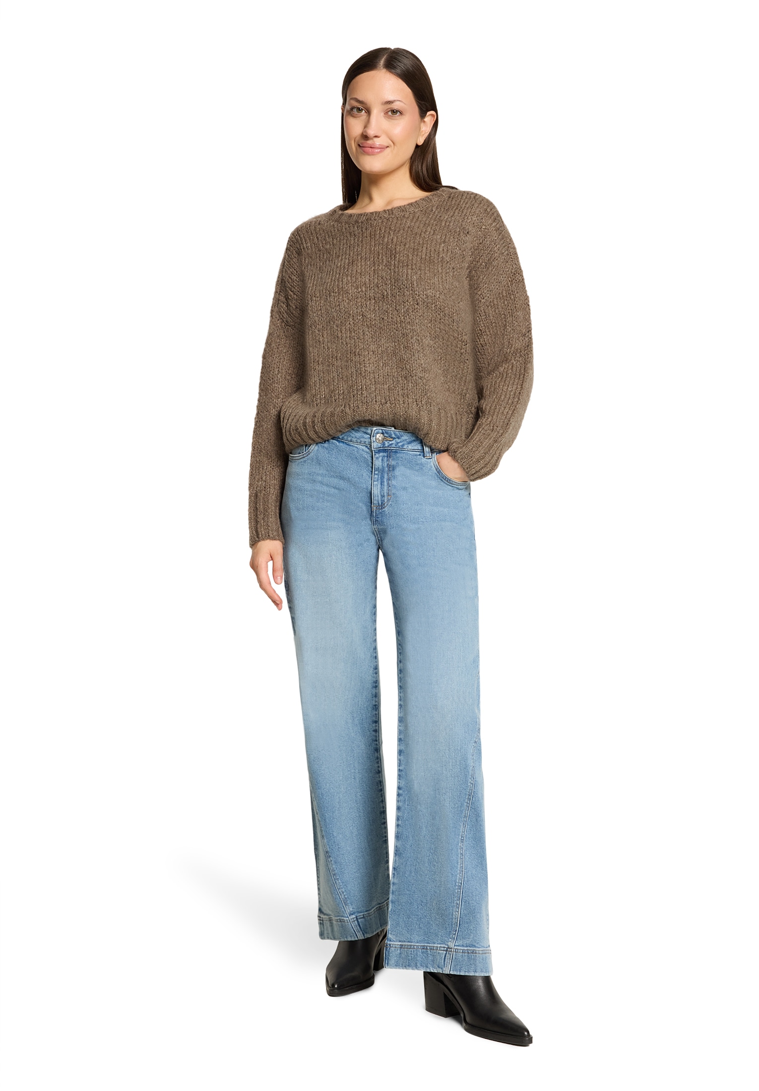 Cartoon Rundhalspullover »Basic-Pullover mit Rundhalsausschnitt«