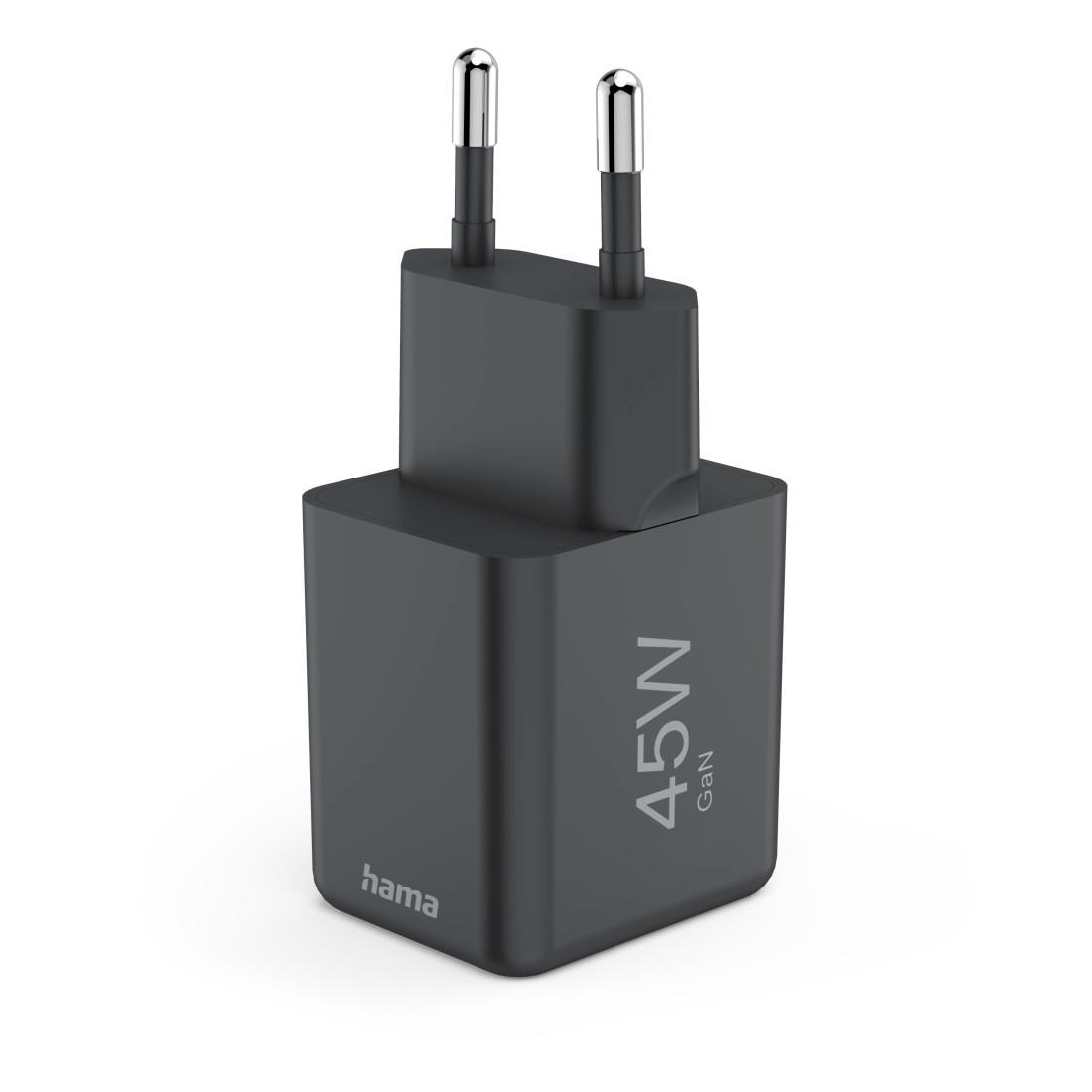 Hama Schnelllade-Gerät »Schnellladegerät (USB-C, PD/QC, extraklein 3,8 x 3,0 x 3,6 cm, 45 W)«, (1 St.)