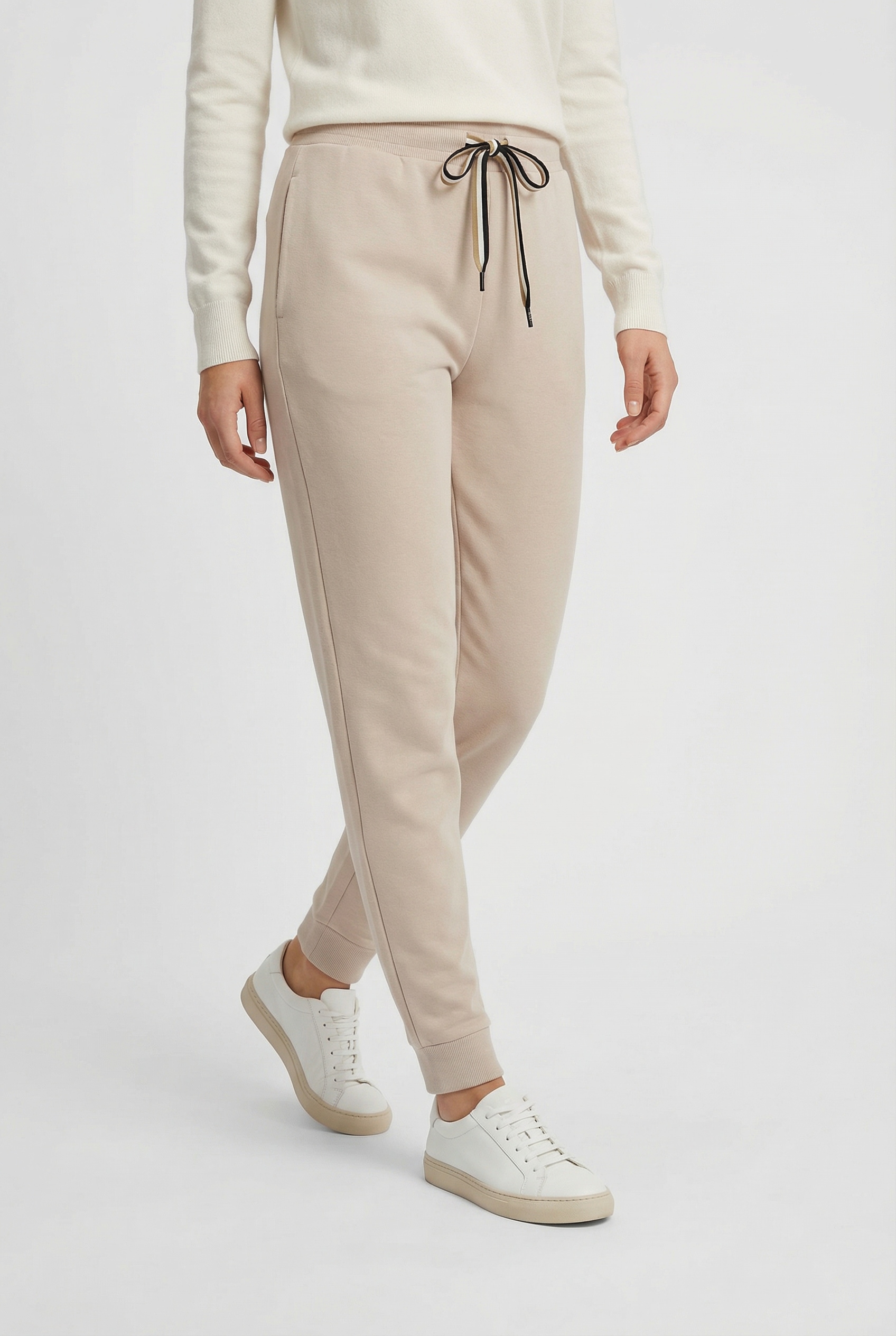 BOSS Relaxhose »CP Stripe_Pants Cuff«  mit kontrastfarbener Kordel