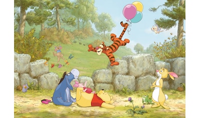 Komar Fototapete »Winnie Pooh Ballooning«, bedruckt-Comic, ausgezeichnet lichtbeständig kaufen