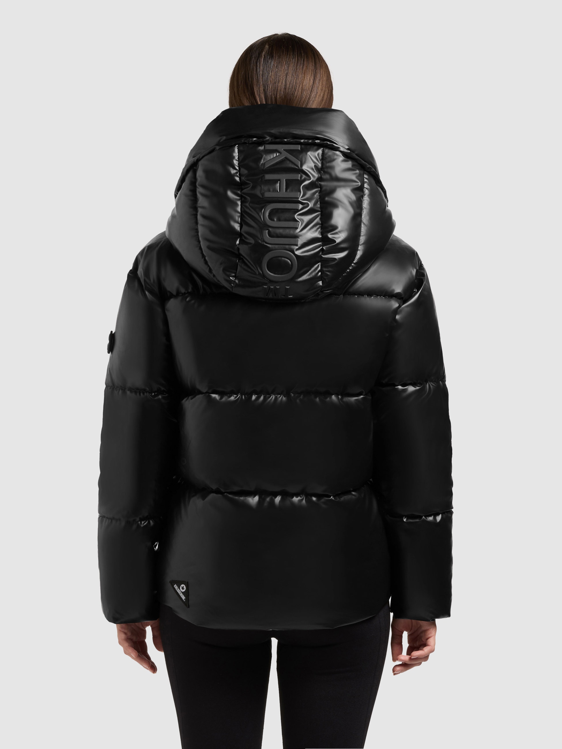 khujo Steppjacke »DEVINA2 SHINY« mit Kapuze abnehmbare Kapuze, Windschutzblende mit Magnetverschluss