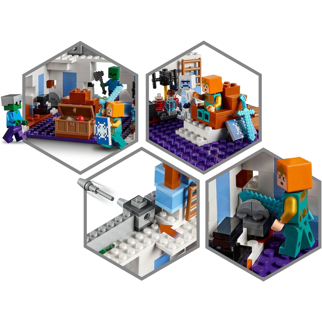 LEGO® Konstruktionsspielsteine »Der Eispalast (21186), LEGO® Minecraft«, (499 St.)