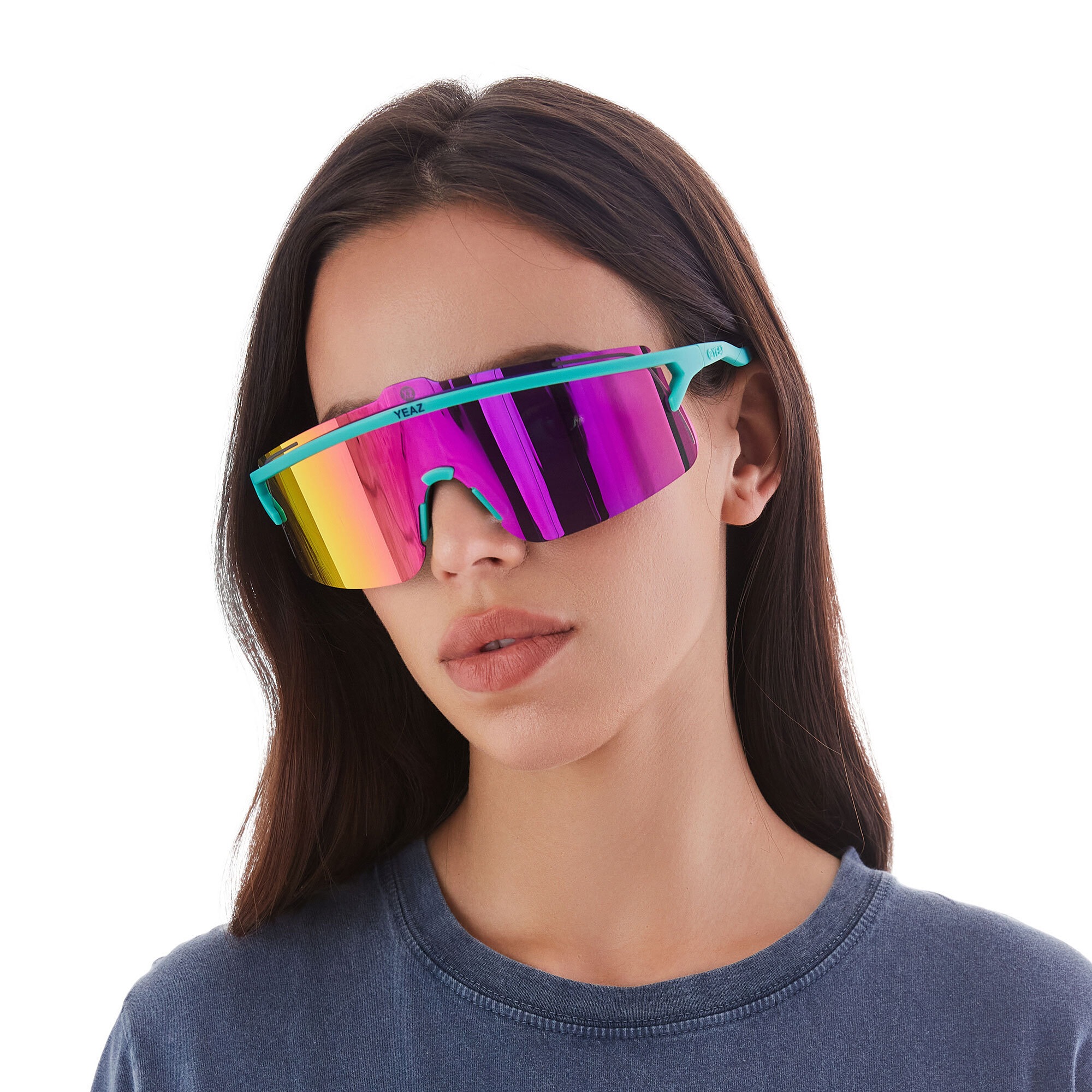 YEAZ Sportbrille »Sport-Sonnenbrille Black/Silver SUNSHADE«