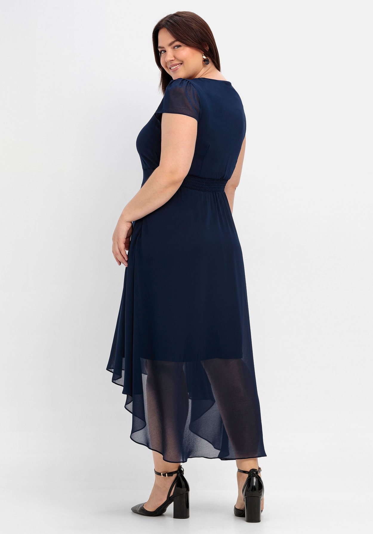 Sheego Abendkleid »Abendkleid mit Flügelärmeln«, mit Flügelärmeln