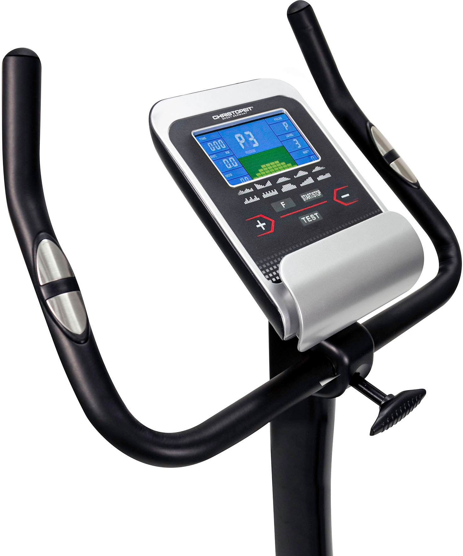 Christopeit Sport® Ergometer »AX 4000 inkl. Pulsgurt«, (Heimtrainer Fahrrad), Schwungmasse ca. 8 kg, 24 Widerstandsstufen