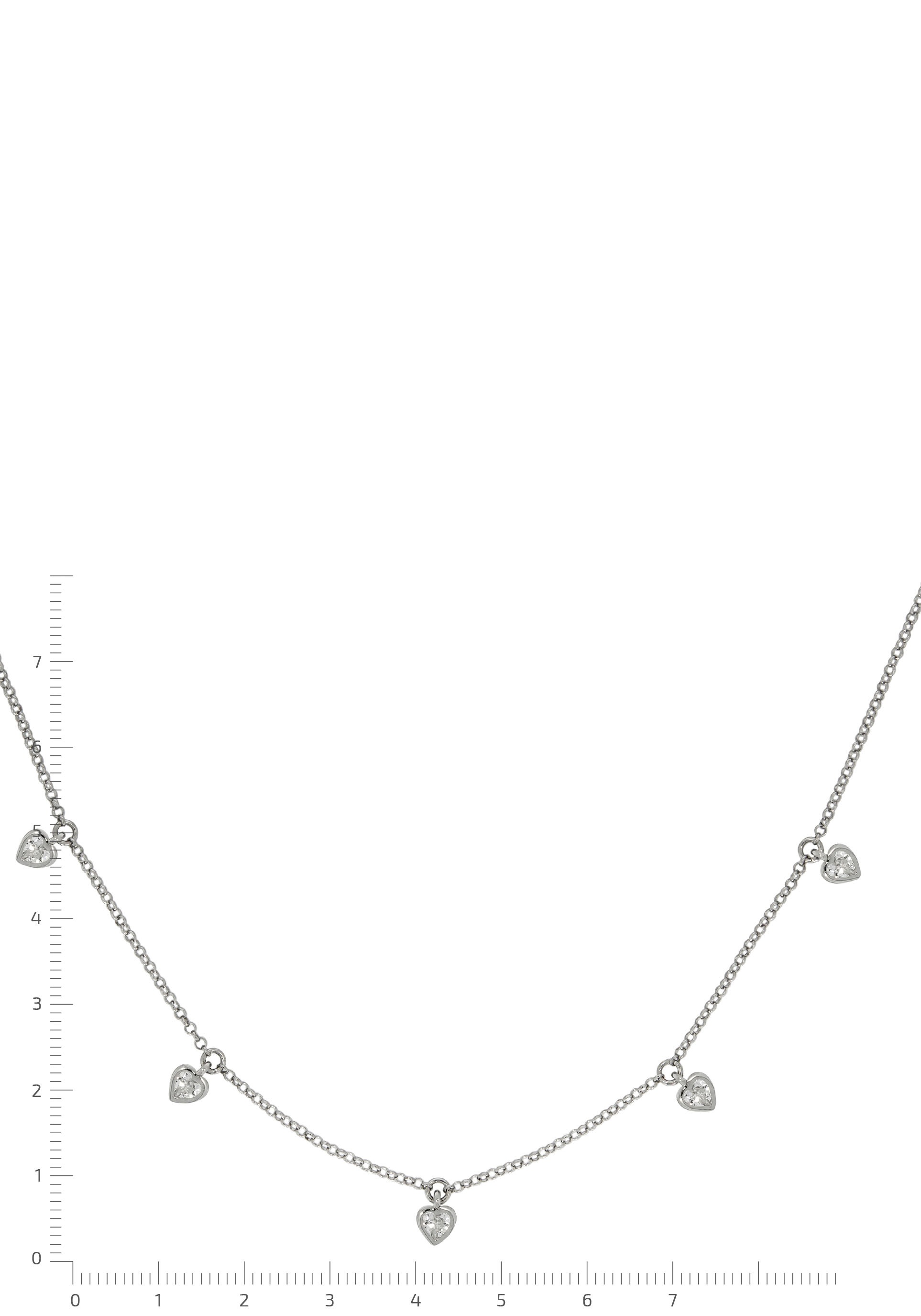 Firetti Kette mit Anhänger »Schmuck Geschenk Silber 925 Halsschmuck Halskette Erbskette«, mit Zirkonia (synth.)