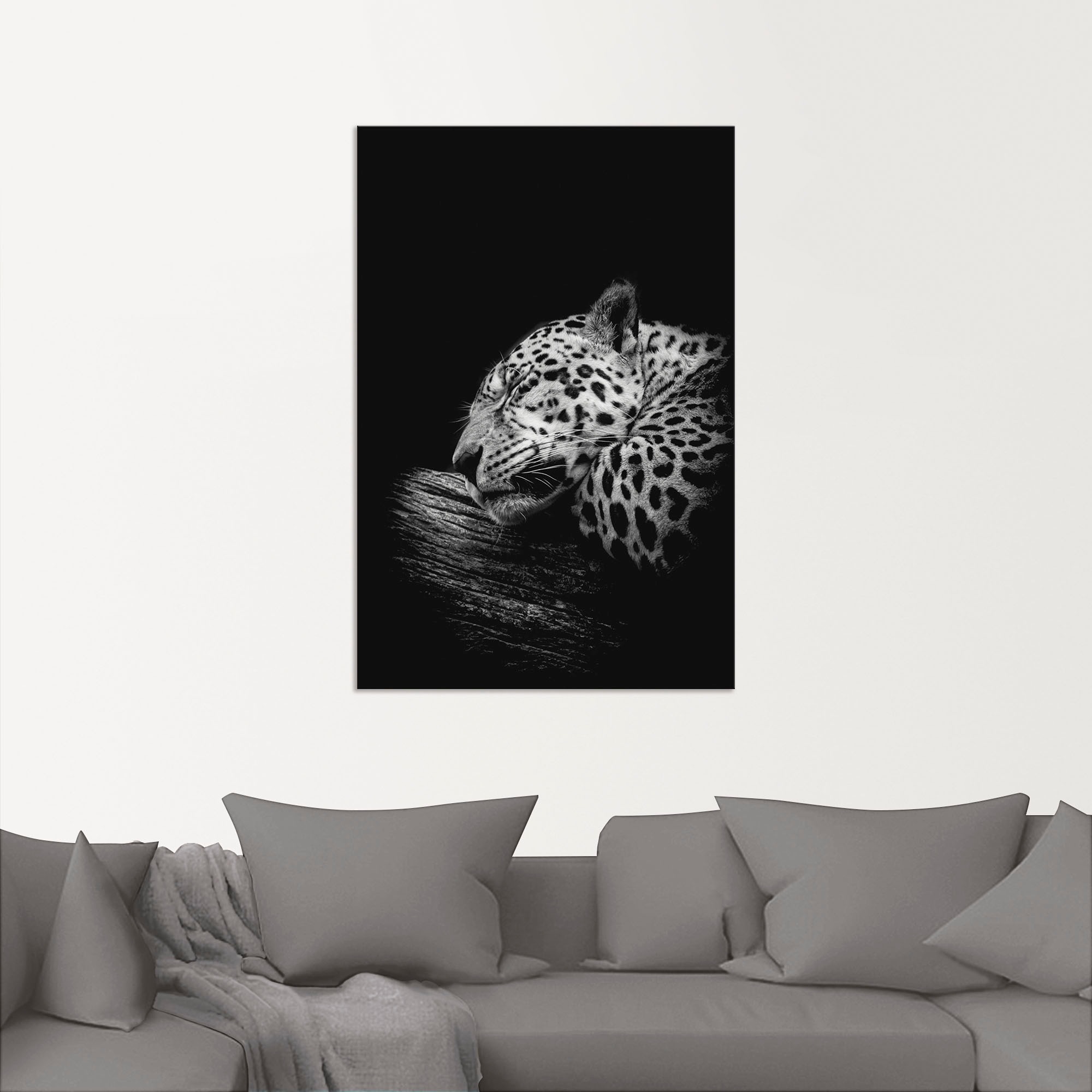 Artland Wandbild »Der schlafende Jaguar«, Wildtiere, (1 St.), als Alubild, Outdoorbild, Leinwandbild, Poster in verschied. Größen