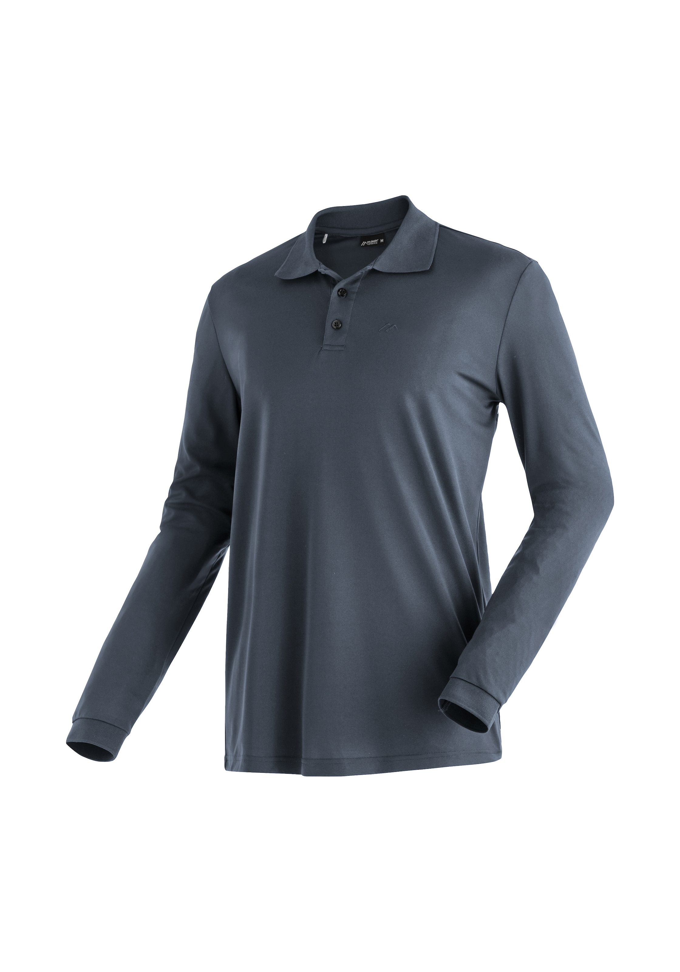 Maier Sports Langarm-Poloshirt »Ulrich L/S« Herren Polo langarm, leichtes Funktionsshirt, Langarmshirt, Reg. Fit