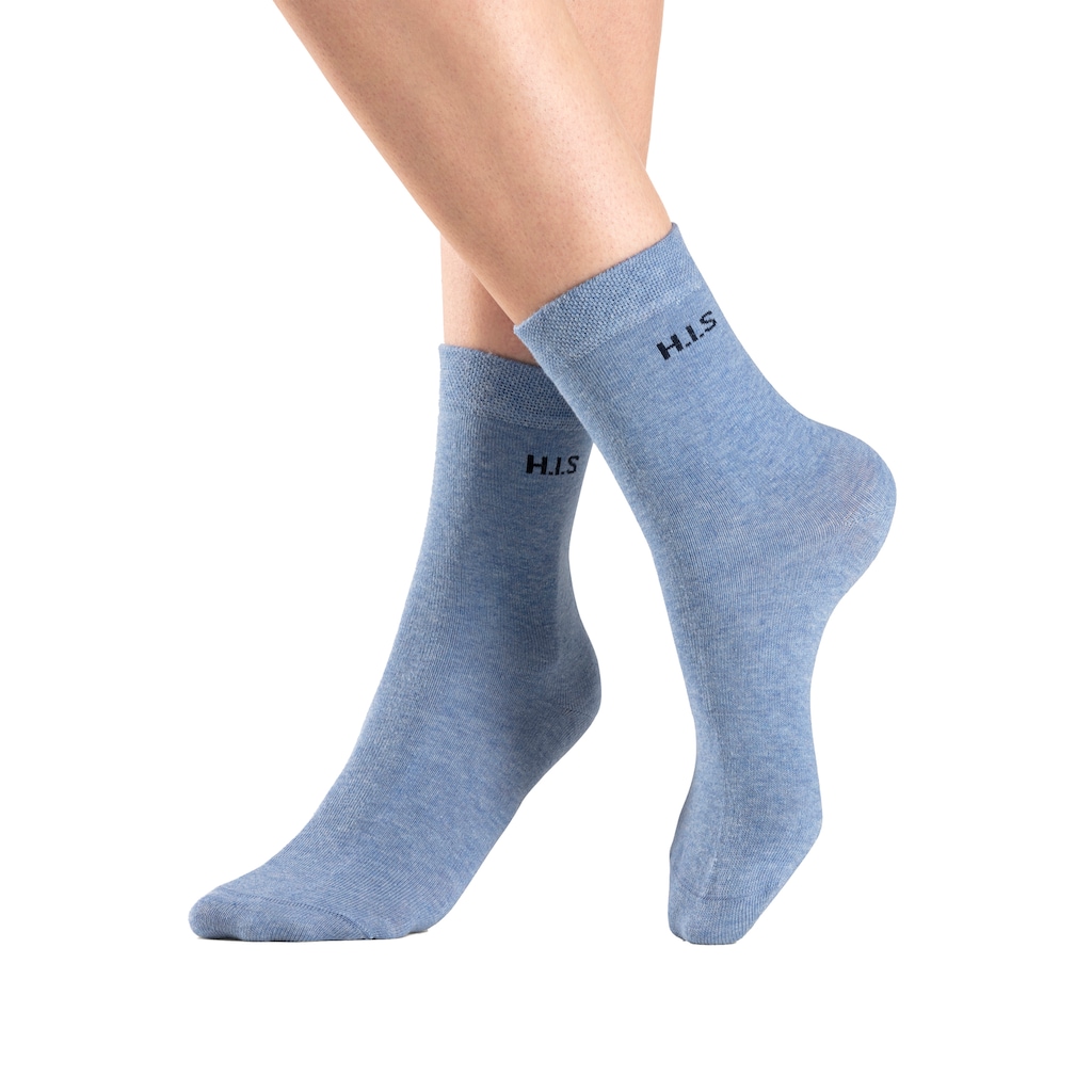 H.I.S Socken, (Set, 4 Paar), ohne einschneidendes Bündchen