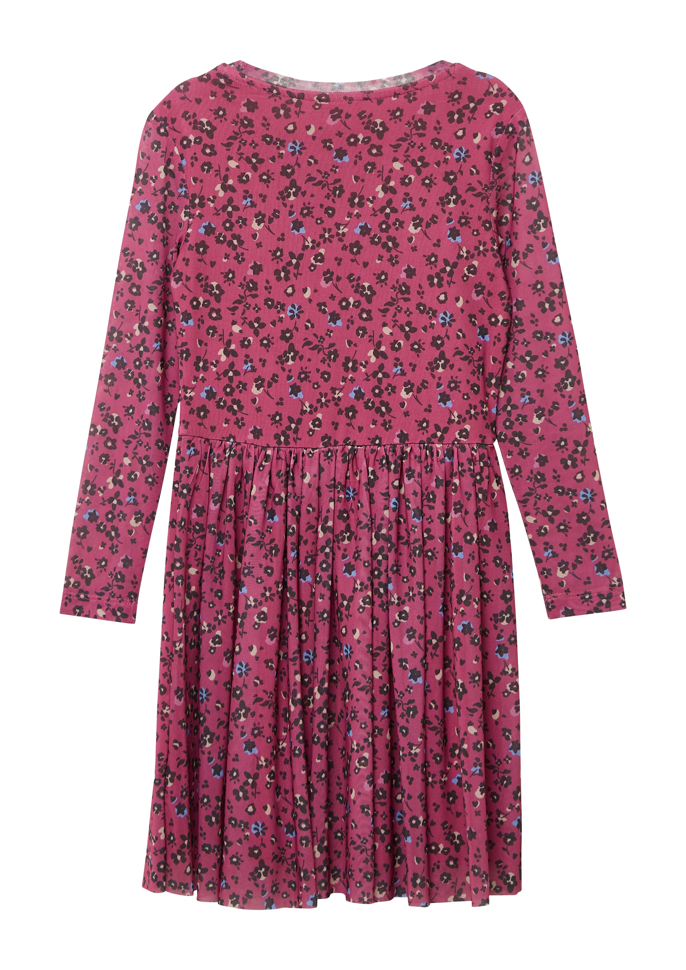 s.Oliver Junior Meshkleid, mit floralem Muster, langarm, für Girls