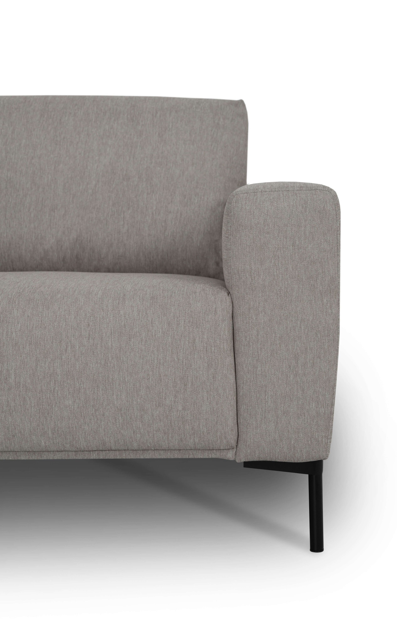 andas Ecksofa »Melby«, (2 St.), Breite 275 cm, in einem weichen Struktur Stoff, lose Rückenkissen