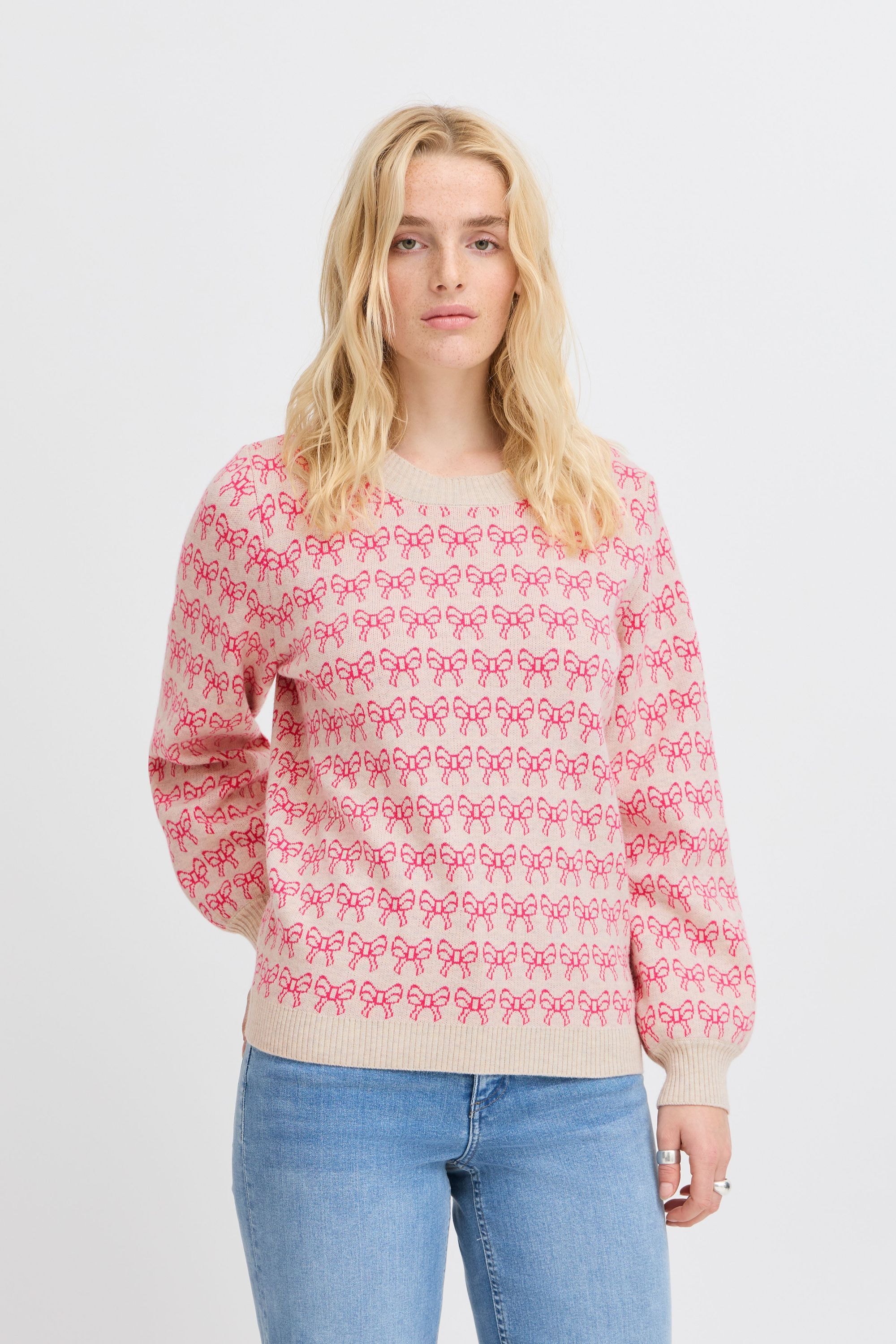Ichi Strickfleece-Pullover »Strickpullover IHBRIELLE«
