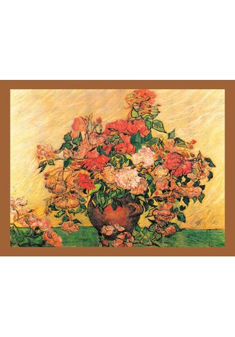 DELAVITA Bild mit Rahmen »VAN GOGH / Vase mit Rosen«, (1 St.) kaufen