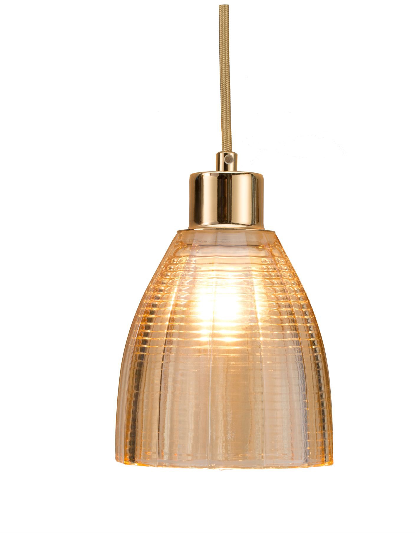 Pauleen Pendelleuchte »Gleaming Gold«, 19 flammig, Leuchtmittel E27 | ohne Leuchtmittel, E27, Glas