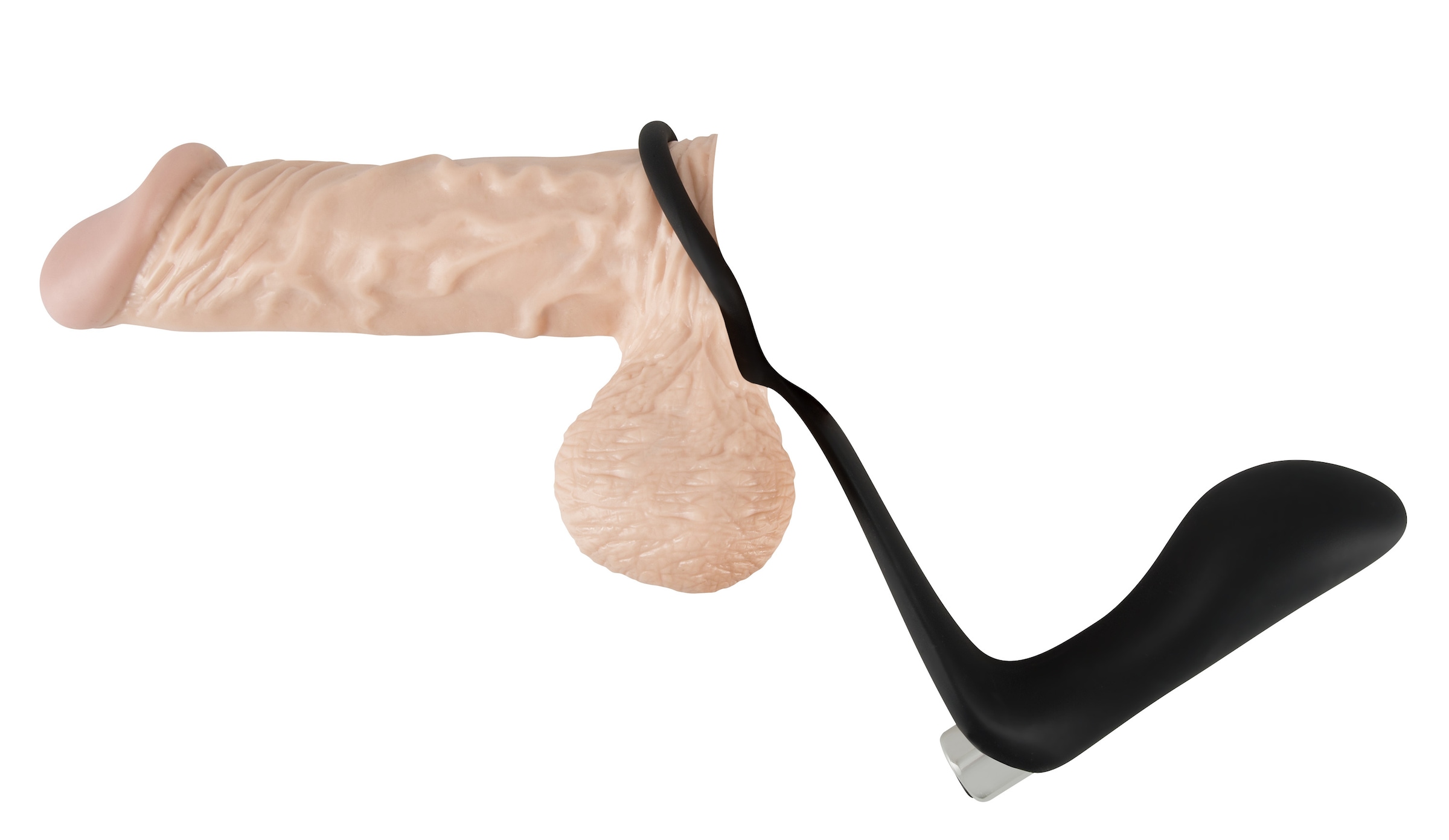 BLACK VELVETS Anal-Stimulator »Analplug mit Penisring Vibrating Ring & Plug«