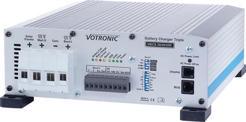 offgridtec Solaranlage »mTriple Flex S 1 x 120W Solarmodul 30/20/250 Votronic Triple Charger«, (Set), mit 5747 VPC Jupiter Kombipanel, für Wohnmobile