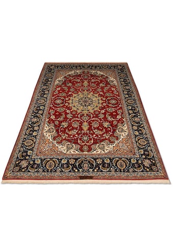 morgenland Teppich »Isfahan Teppich handgeknüpft rot«, rechteckig, 6 mm Höhe,... kaufen