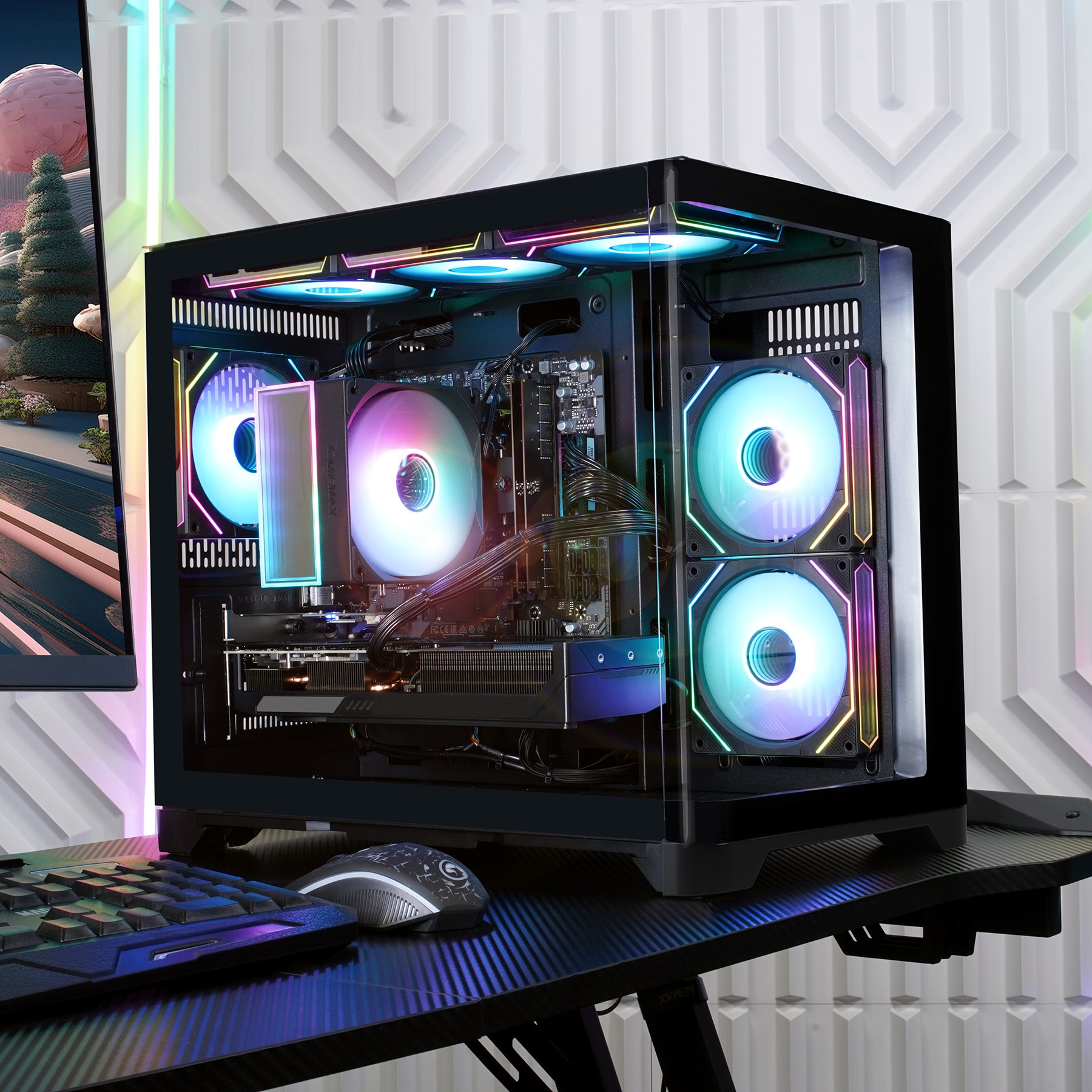 GAMEMAX Gaming-PC »HYPE-M BK 8013 AMD Ryzen 5 9600X 16GB DDR5 1TB SSD RX 9070« Windows 11, DDR5 RAM