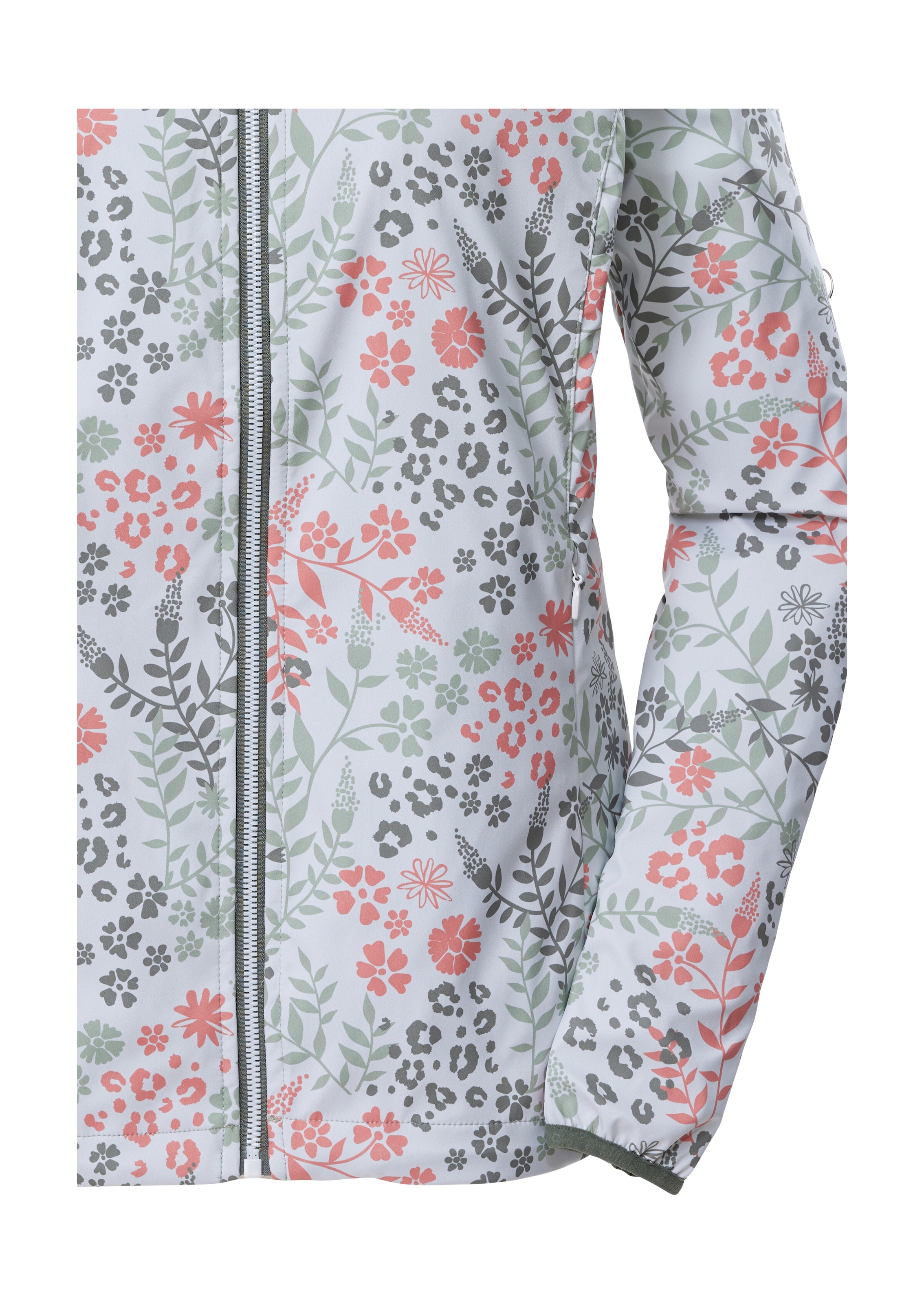 Killtec Softshelljacke »KOS 14 WMN SFTSHLL JCKT AOP« Wasserabweisende, atmungsaktive Softshelljacke mit Kapuze