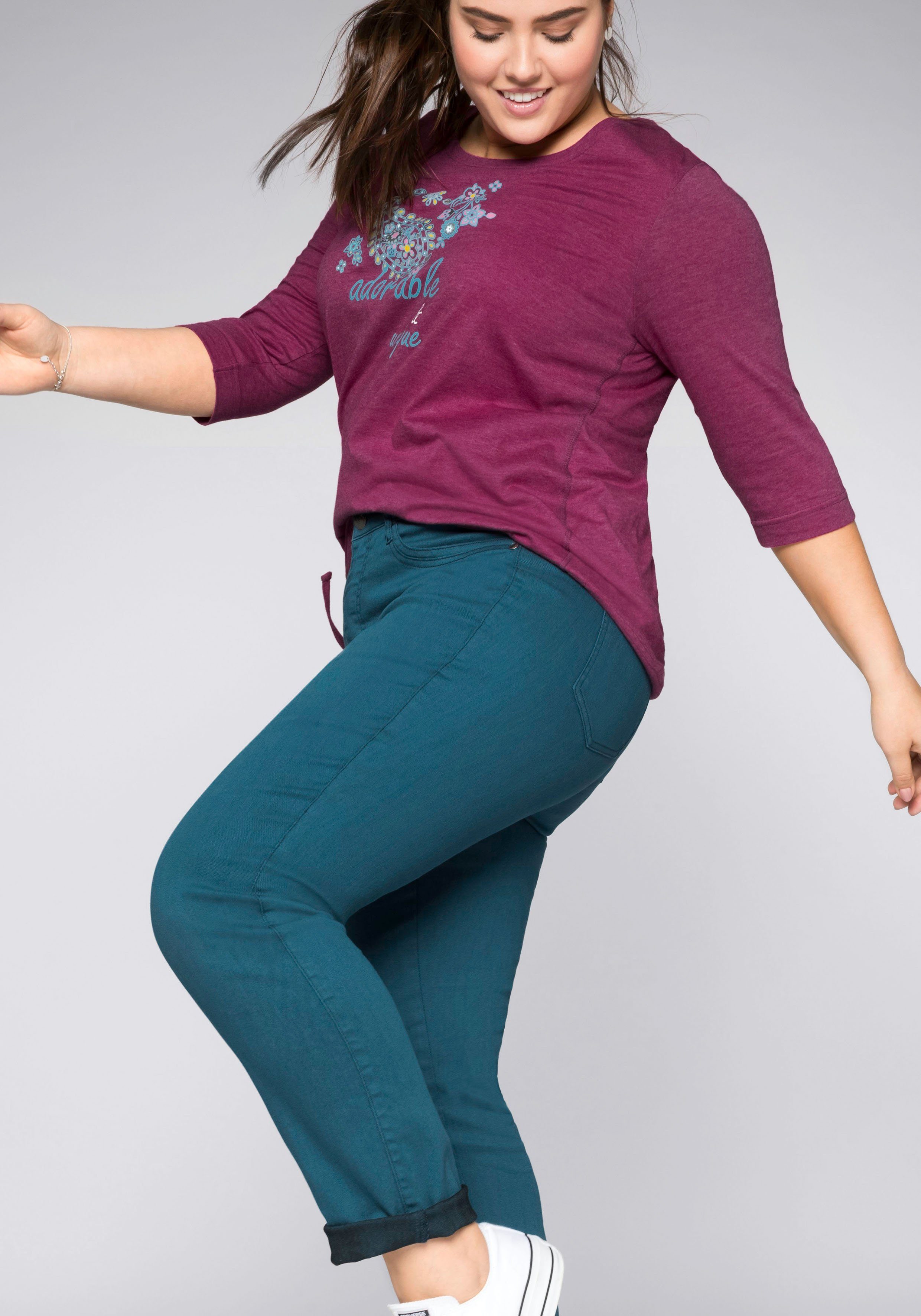 Sheego Stretch-Hose, mit Powerstretch