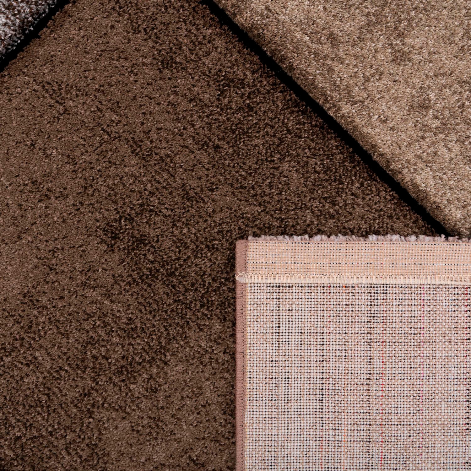 Paco Home Teppich »Brilliance 661« rechteckig 18 mm Höhe Kurzflor, modernes 3D-Patchwork Design