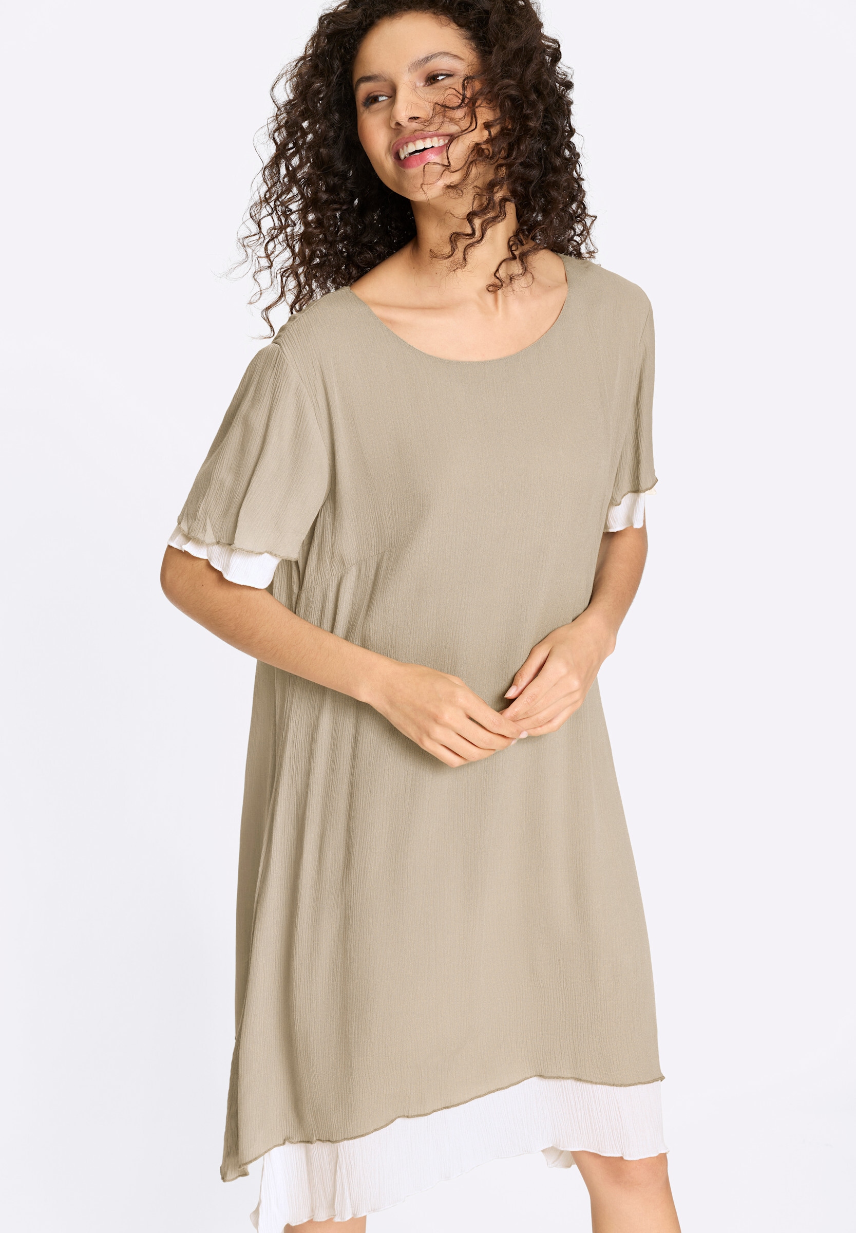 heine Sommerkleid »Kleid Sommerkleid im Lagen-Look« Ohne Taschen
