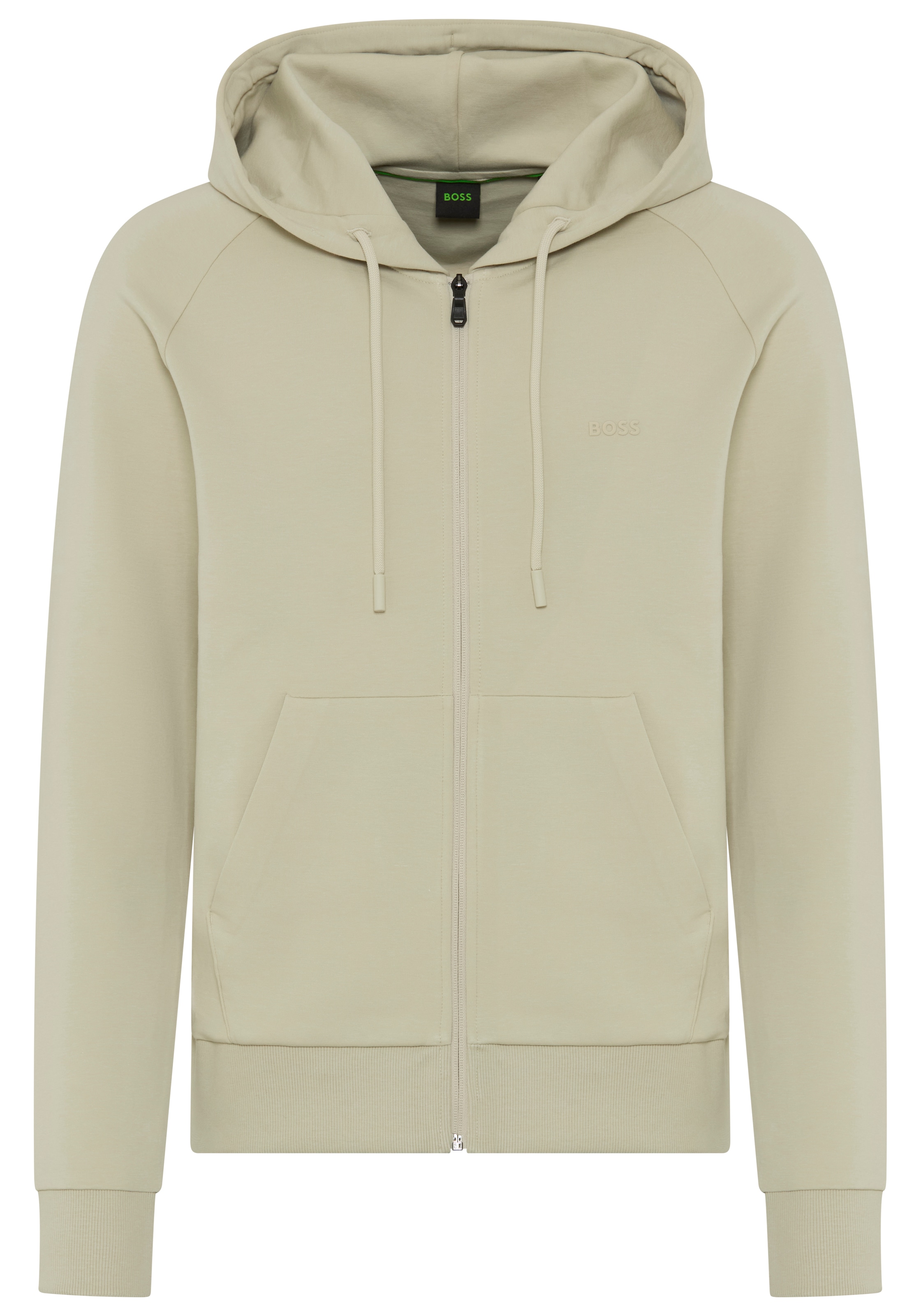 BOSS GREEN Kapuzensweatjacke »Saggy« Regular Fit, Kängurutasche, Baumwollmischung
