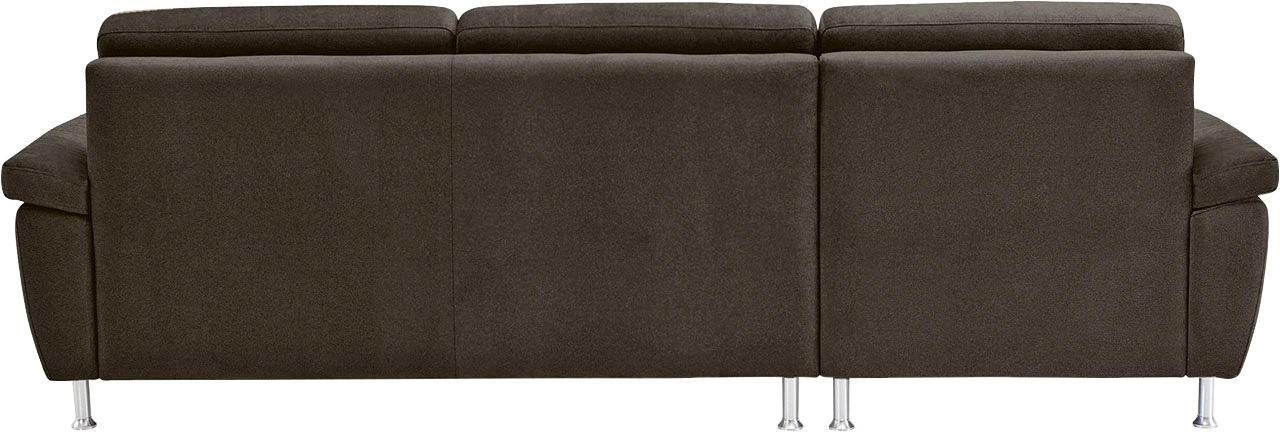 CALIZZA INTERIORS Ecksofa »Onyx L-Form«, Recamiere links oder rechts, wahlweise mit Bettfunktion, Breite 270 cm