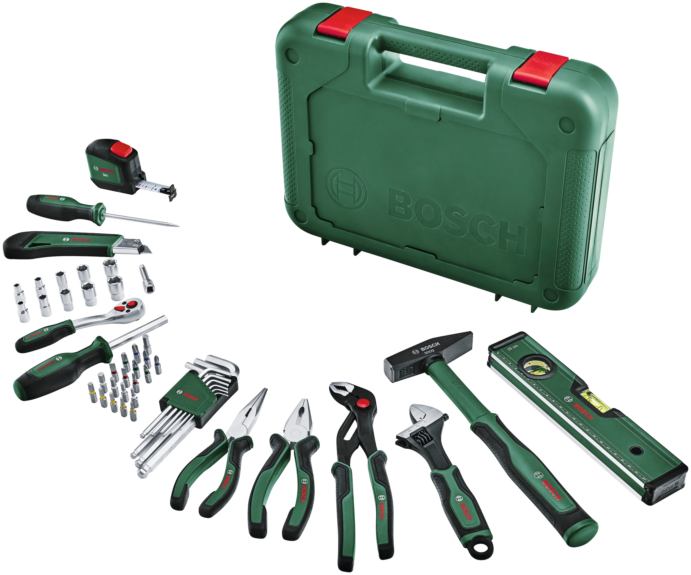 Bosch Home & Garden Werkzeugset »Advanced Werkzeugkoffer«, 52-teilig