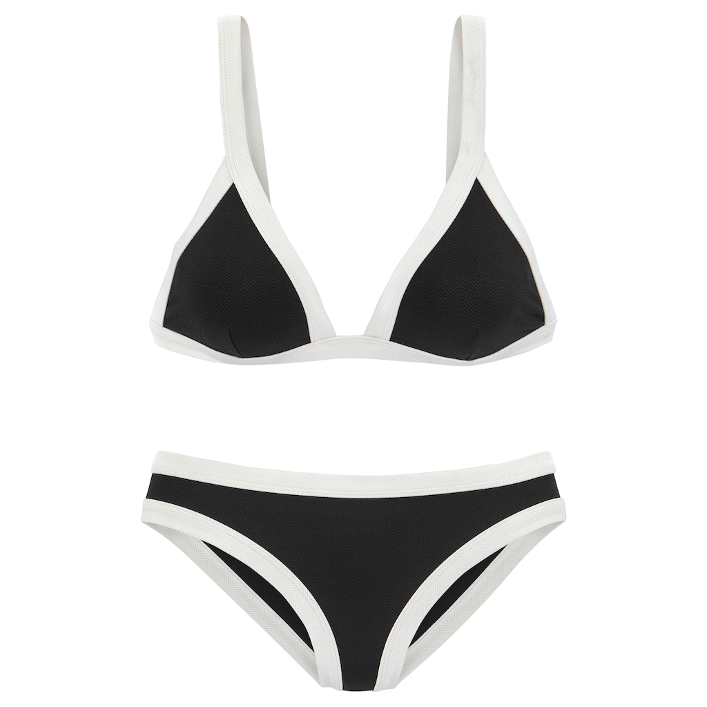 Venice Beach Triangel-Bikini, aus strukturierem Material