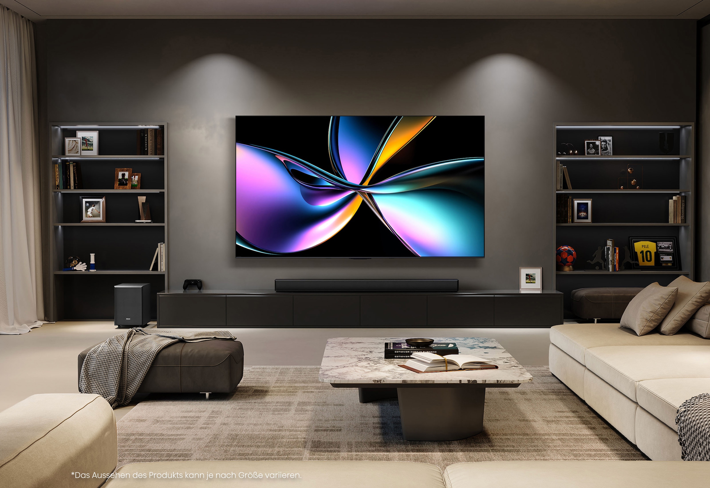 Hisense QLED Mini LED-Fernseher »85U7Q PRO« 215 cm/85 ″ Smart-TV 4K UHD MiniLED Smart TV