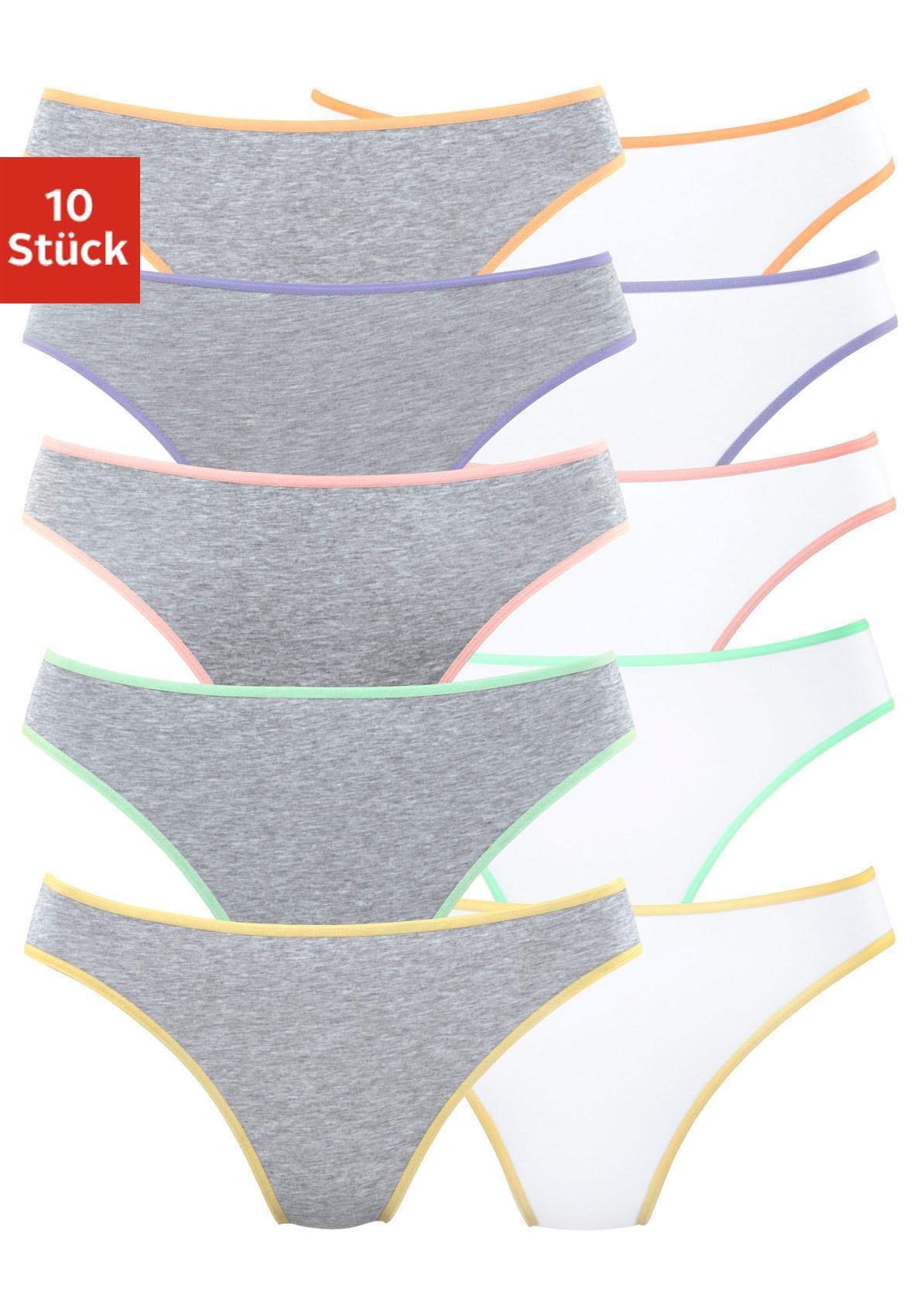 petite fleur String, online OTTO Baumwolle (Packung, aus St.), 10 elastischer bestellen bei