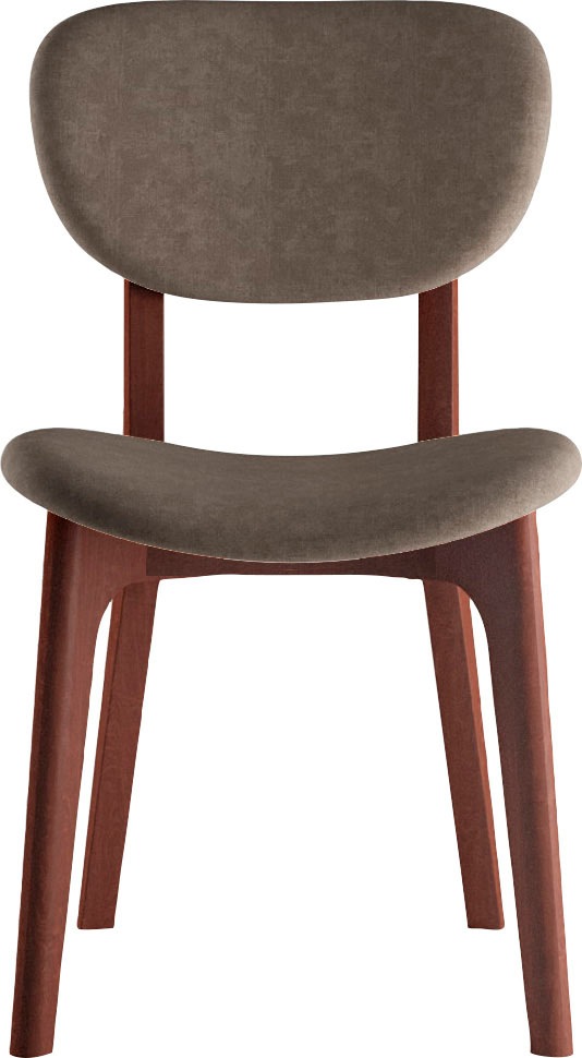 INOSIGN Stuhl »COZY Made in Italy«, (Set), 2 St., Microfaser, Gestell in Buche, Kirsch- oder Nussbaum, Massivholz, Design Stuhl