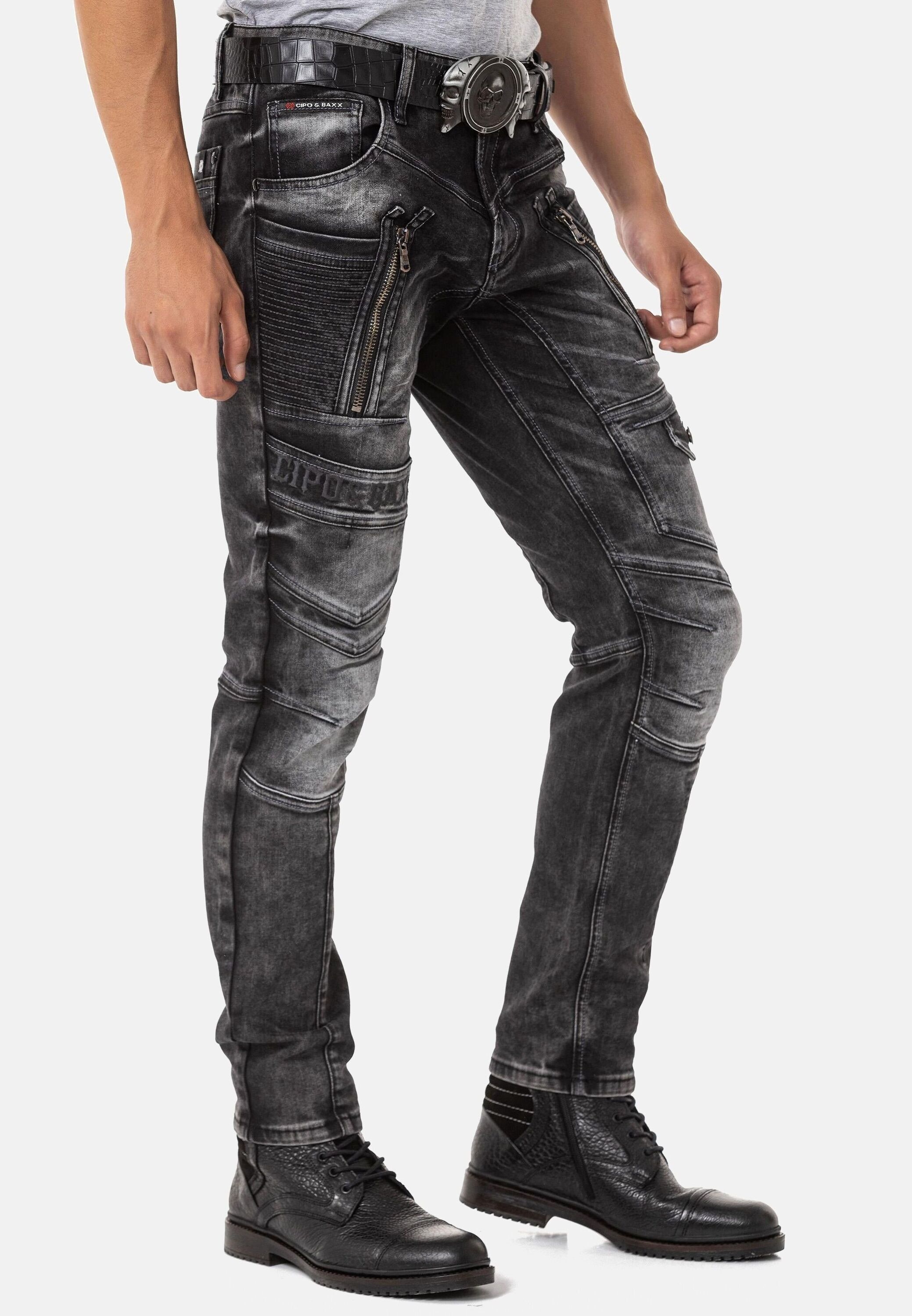 Cipo & Baxx 5-Pocket-Jeans »Cipo & Baxx Jeans« Jeans im Used-Look