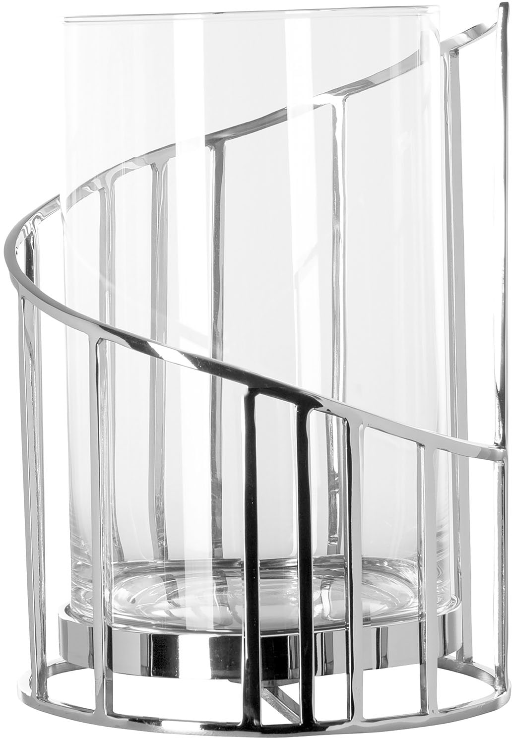 Fink Windlicht »CELINE«, (1 St.), Kerzenhalter aus Edelstahl mit Glaseinsatz,  Höhe ca. 29,50 cm bestellen im OTTO Online Shop