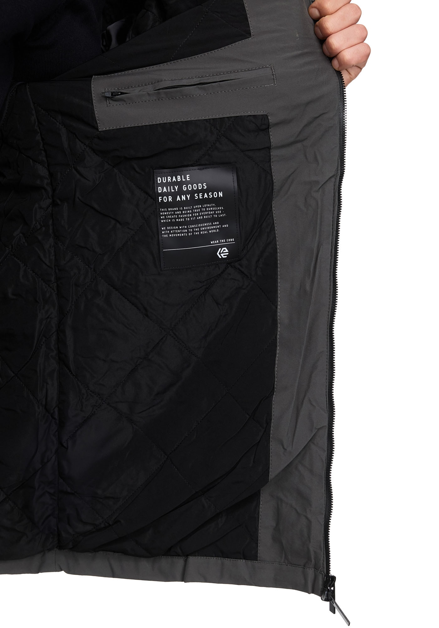 Indicode Langjacke »INChanto«, mit Kapuze