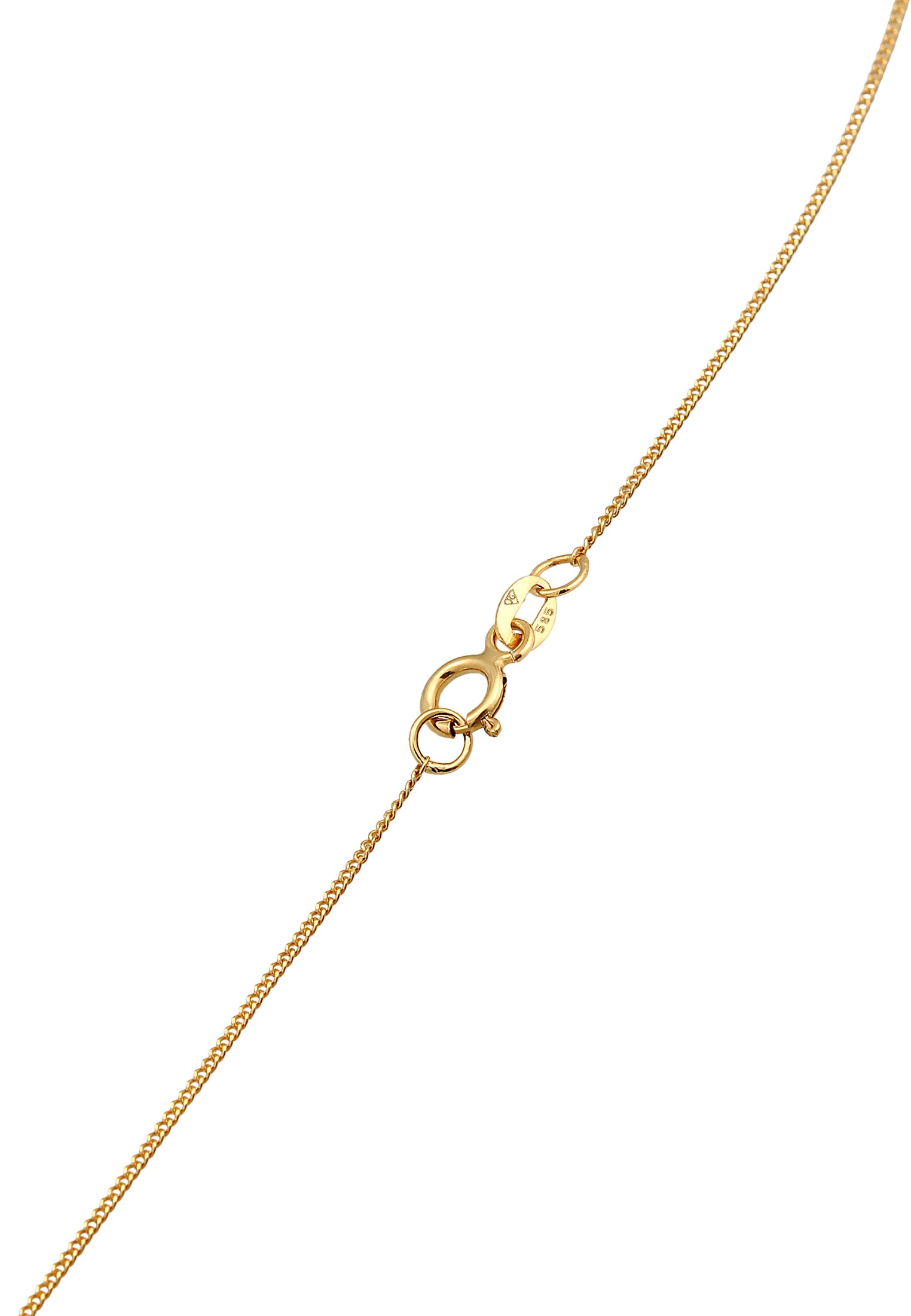 Elli Premium Choker »Halskette Choker Mondstein Anhänger 585 Gelbgold«