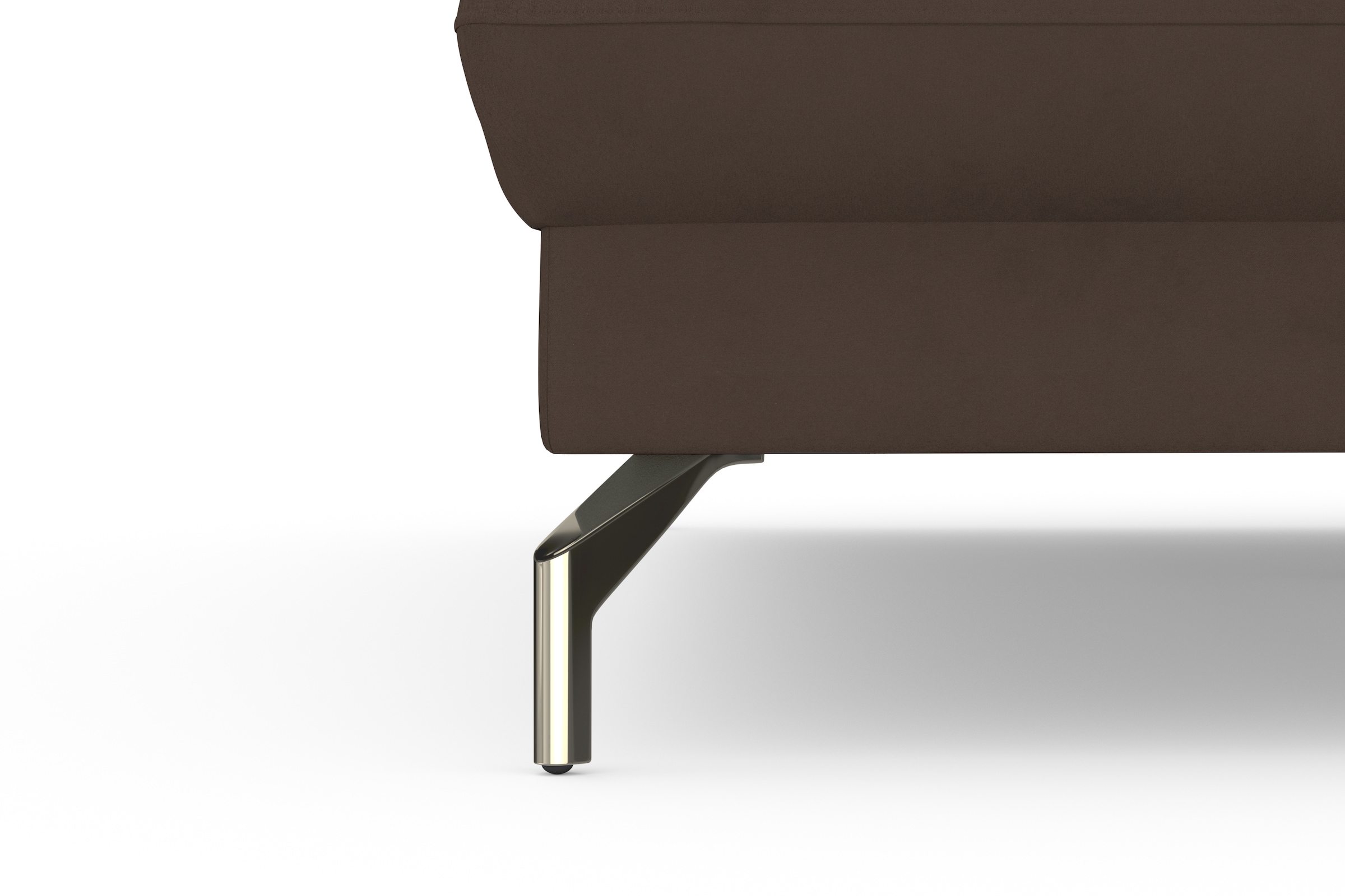 sit&more Ecksofa »Fashion L-Form« wahlweise mit Kopfteilverstellung, Vorziehsitz, motorisch, Nickelfüße